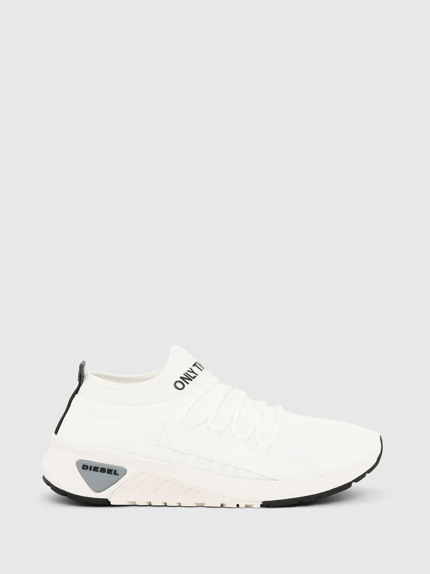 S Kb Slg Man Lace Up Sock Sneakers With Tape Detail Diesel