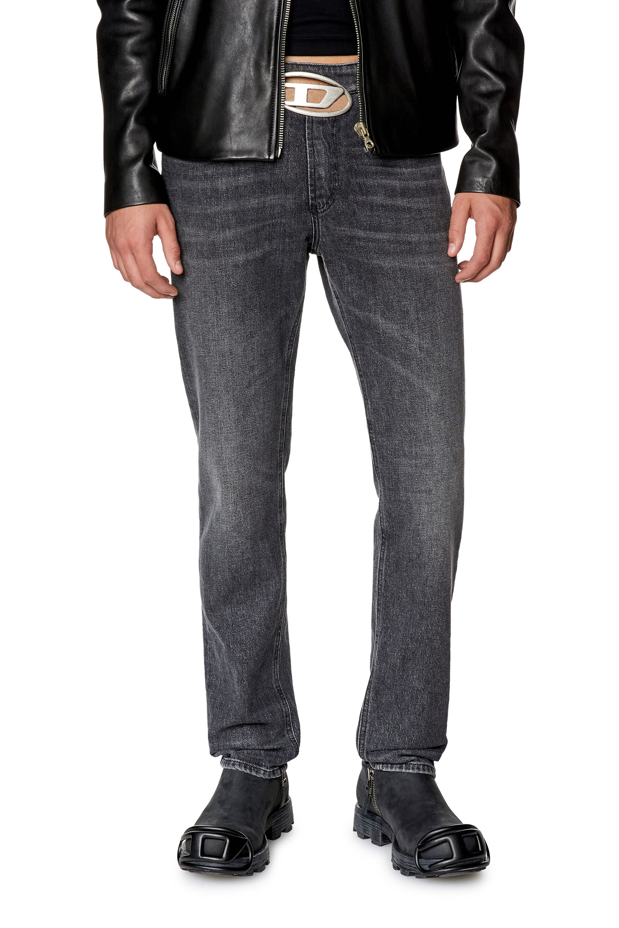 Diesel - Man Slim Jeans 2019 D-Strukt 0CKAH, Black/Dark grey - Image 3