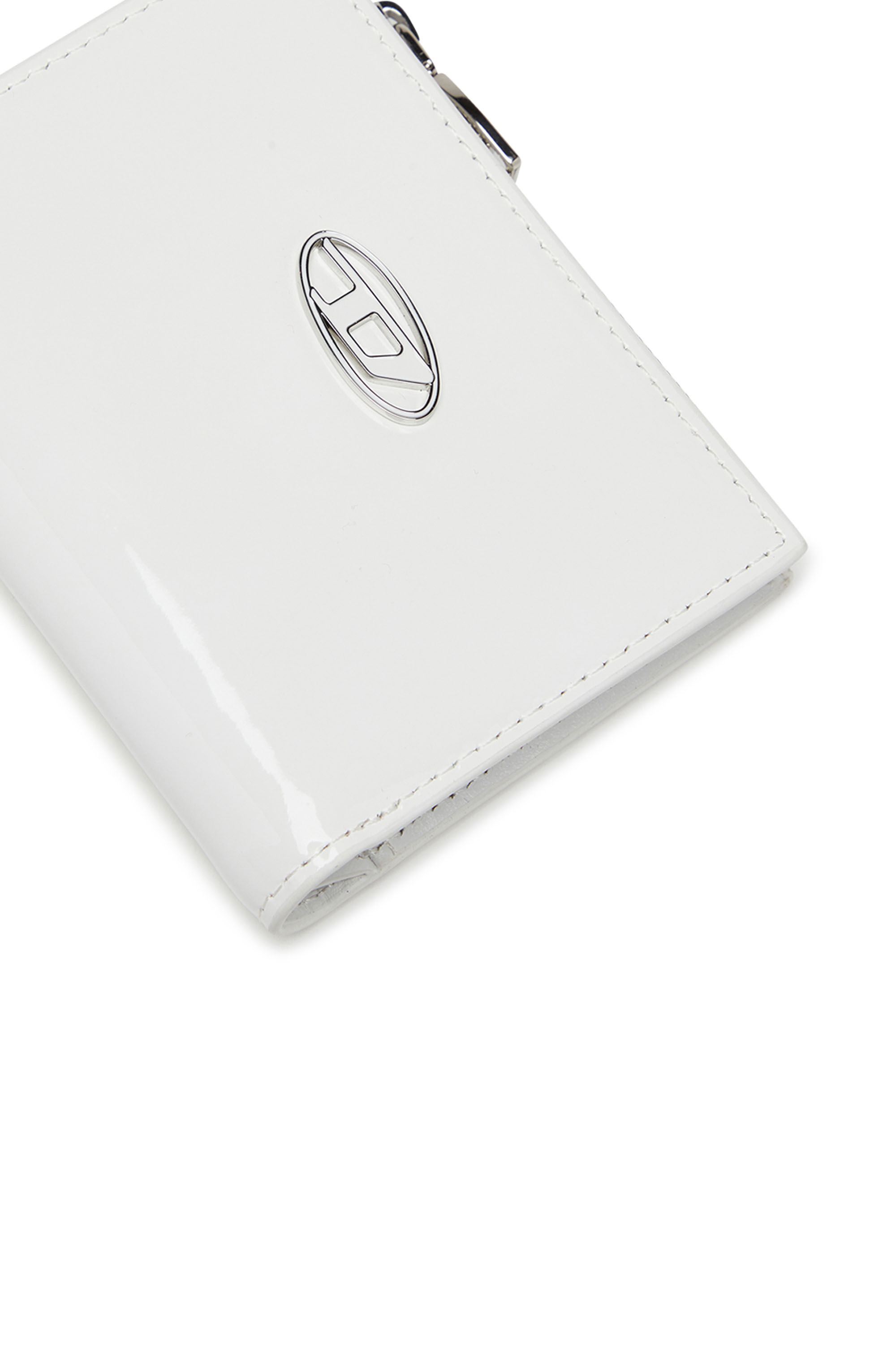 小物 Diesel wallet white Women's Small leather wallet with embossed logo | White | Diesel