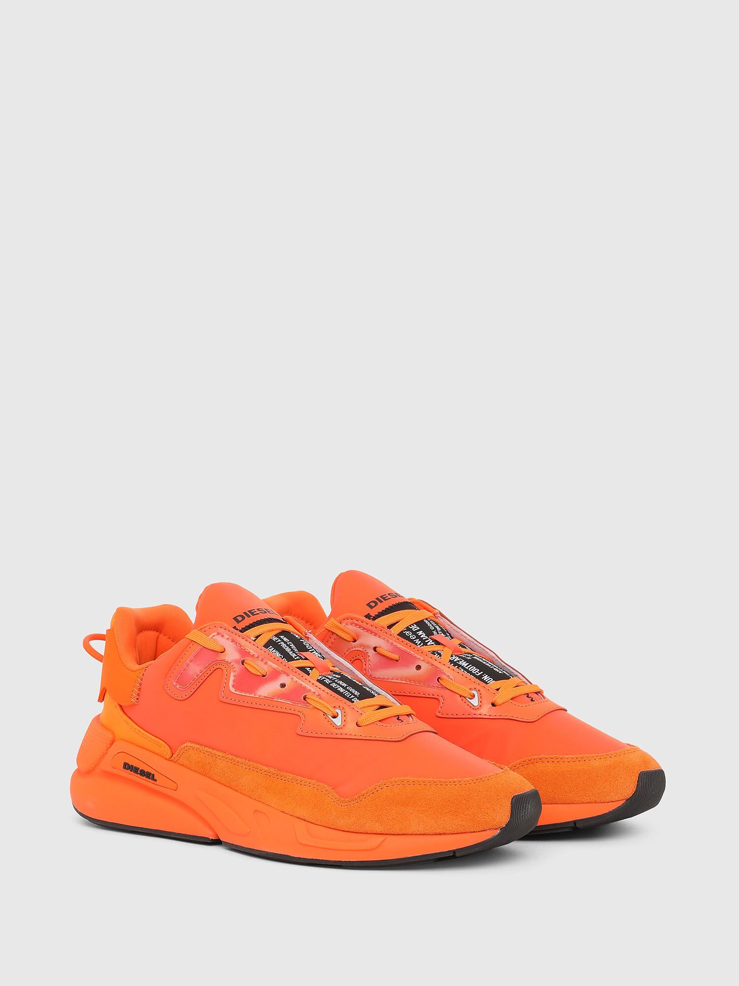 Diesel orange sneakers Clearance