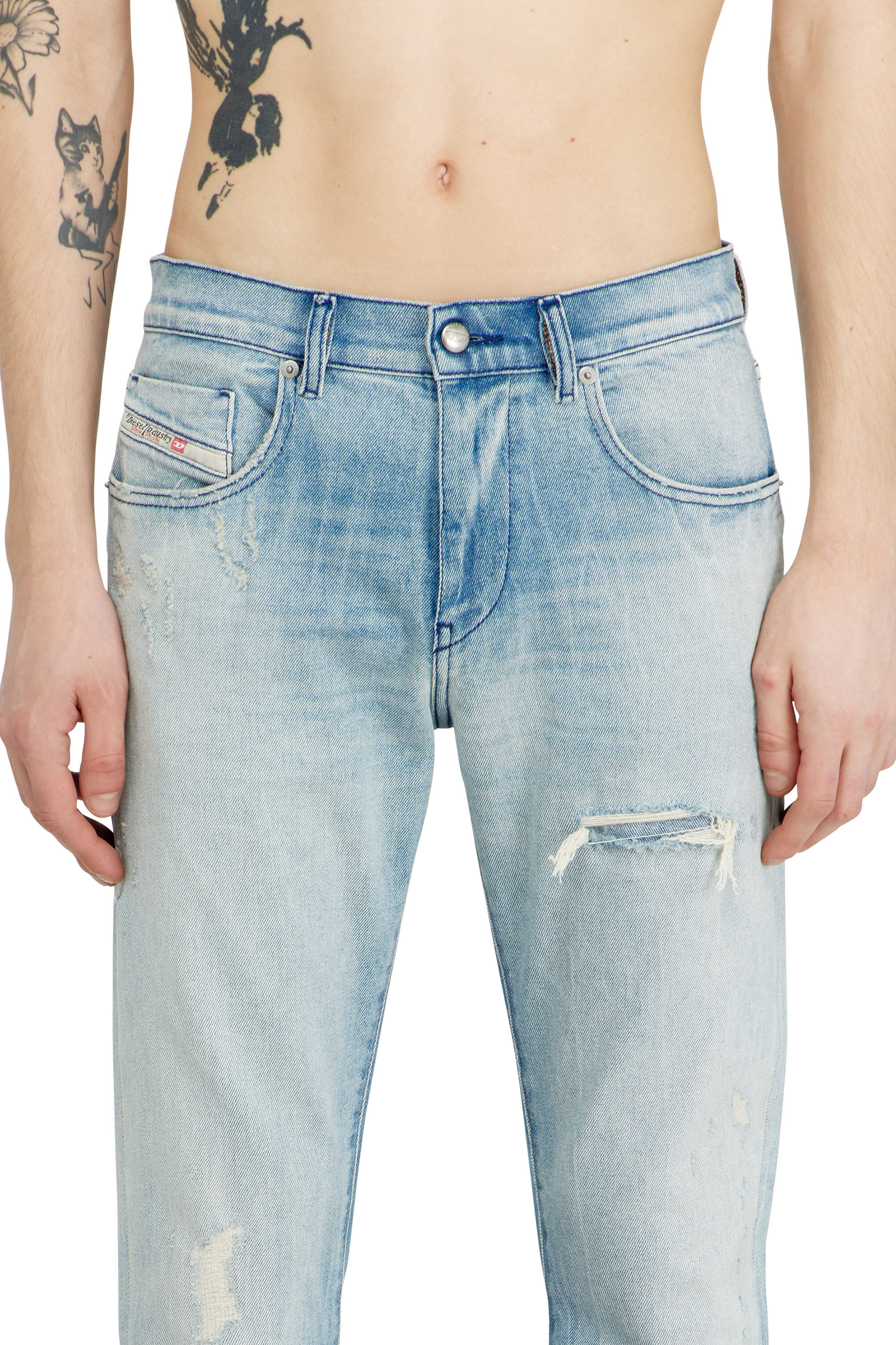 Men's Slim Jeans | Regular Waist 2019 D-StruktLight Blue | Diesel TR