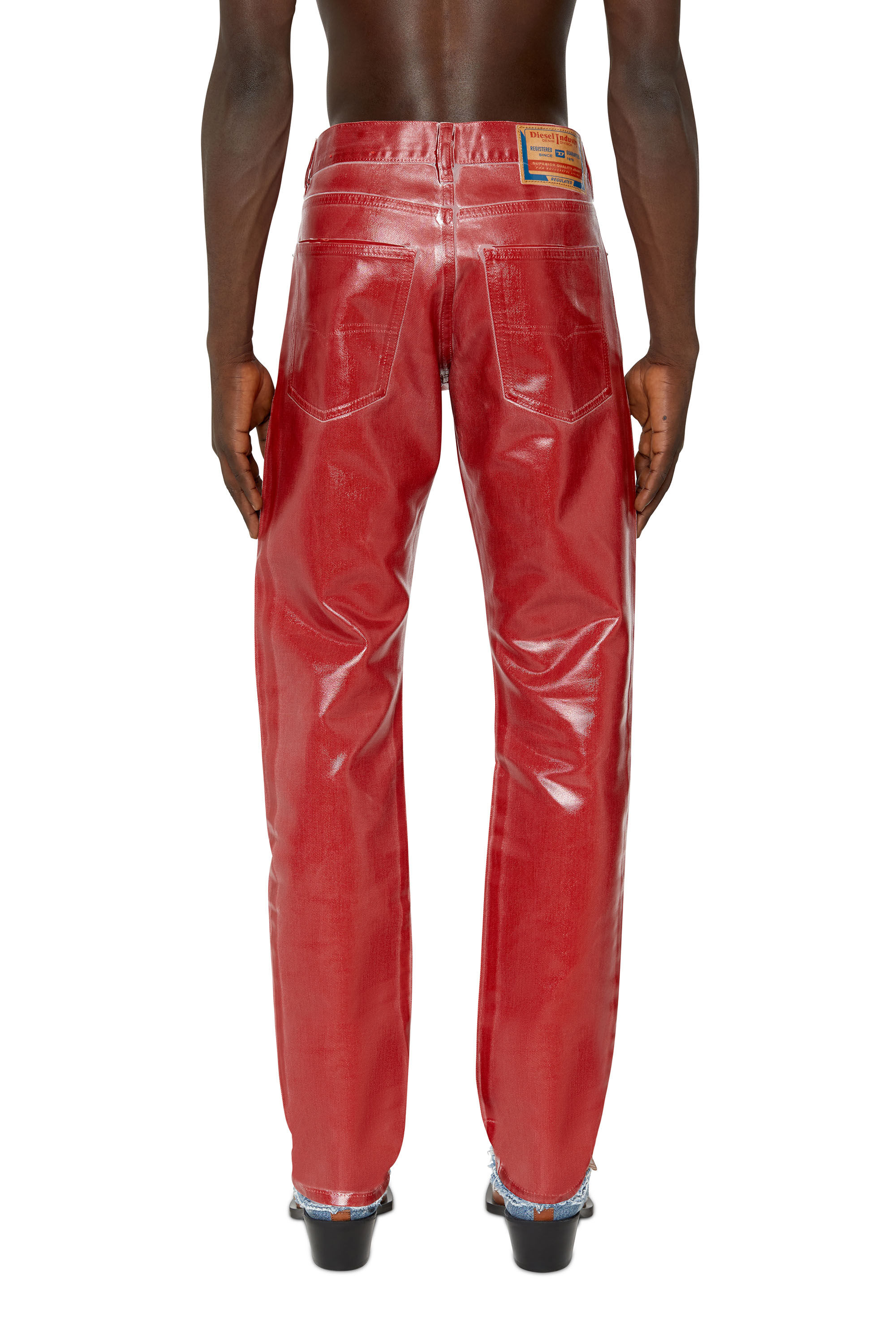 Diesel - 1995 D-Sark 09E50 Straight Jeans, Red - Image 4