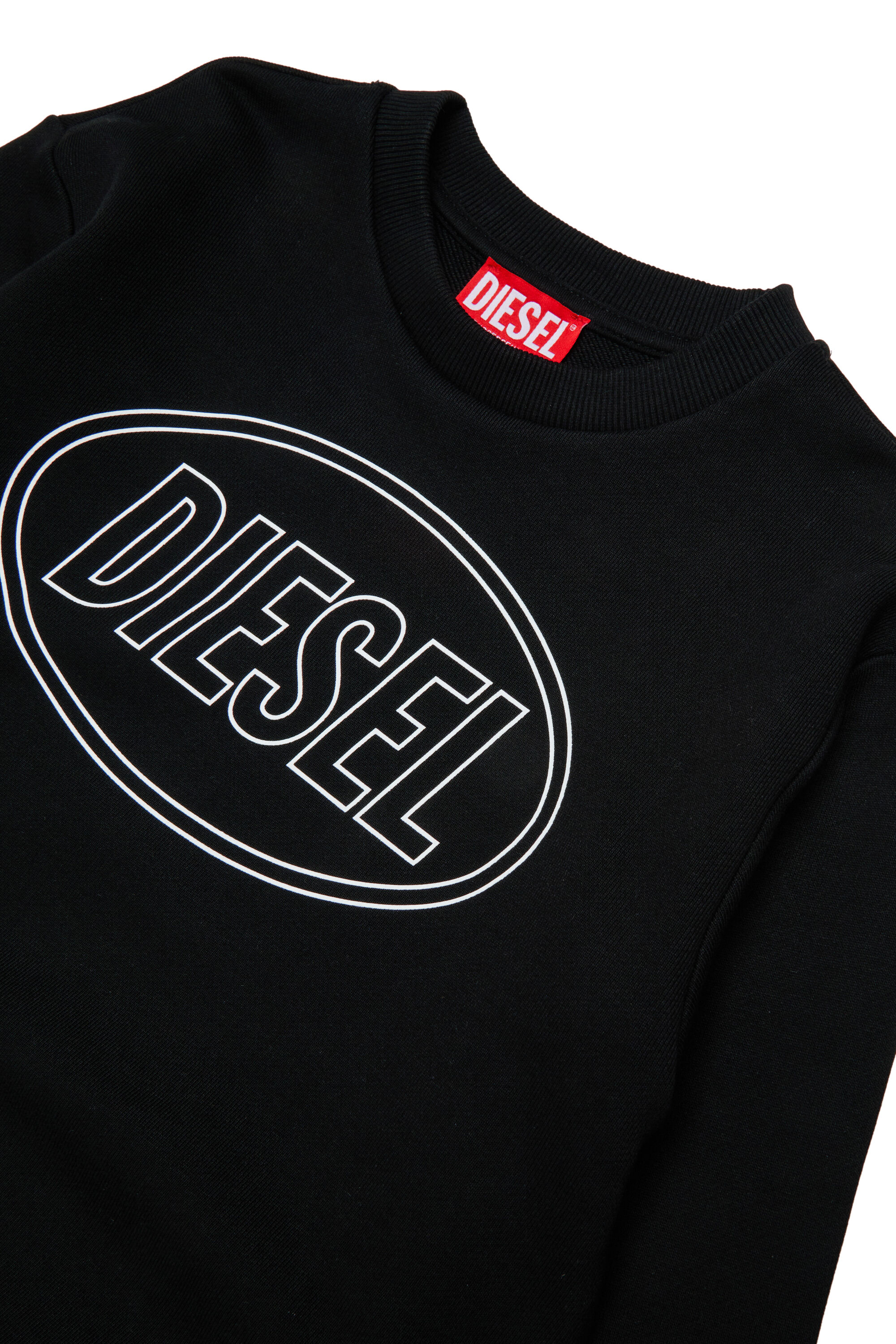 Boy'sSweatshirt with logo print | Black | Diesel TR
