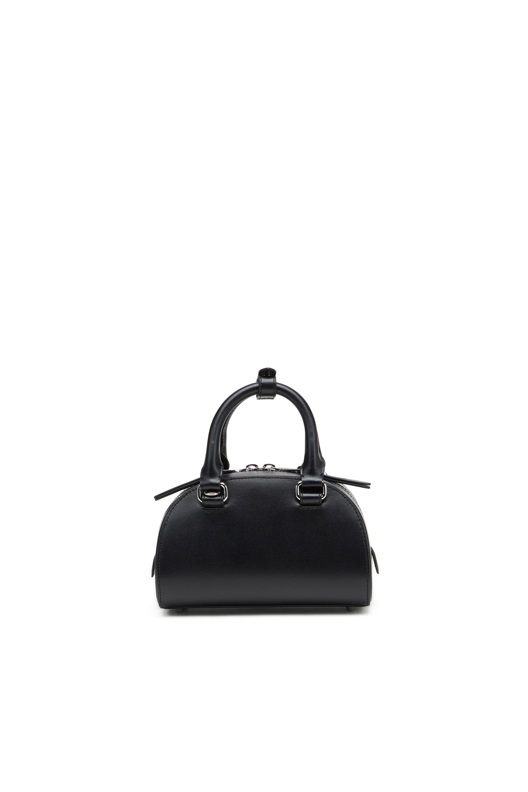 DIESEL☆ Leather mini bowling bag ブラック ショルダー付き Women's 1DR Dome-Leather mini bowling bag | Black | Diesel