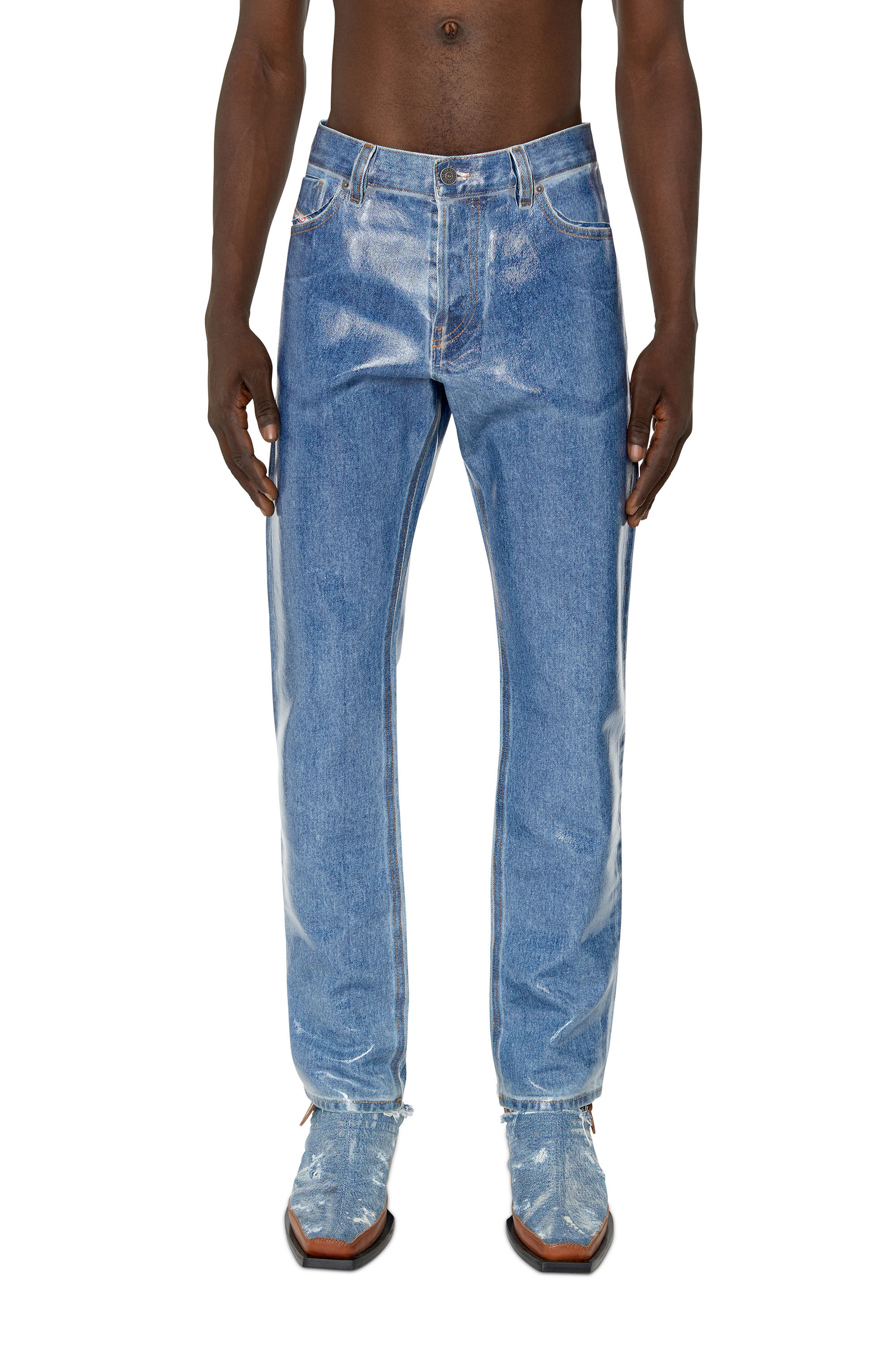 Diesel - 1995 D-Sark 007H7 Straight Jeans, Dark Blue - Image 3