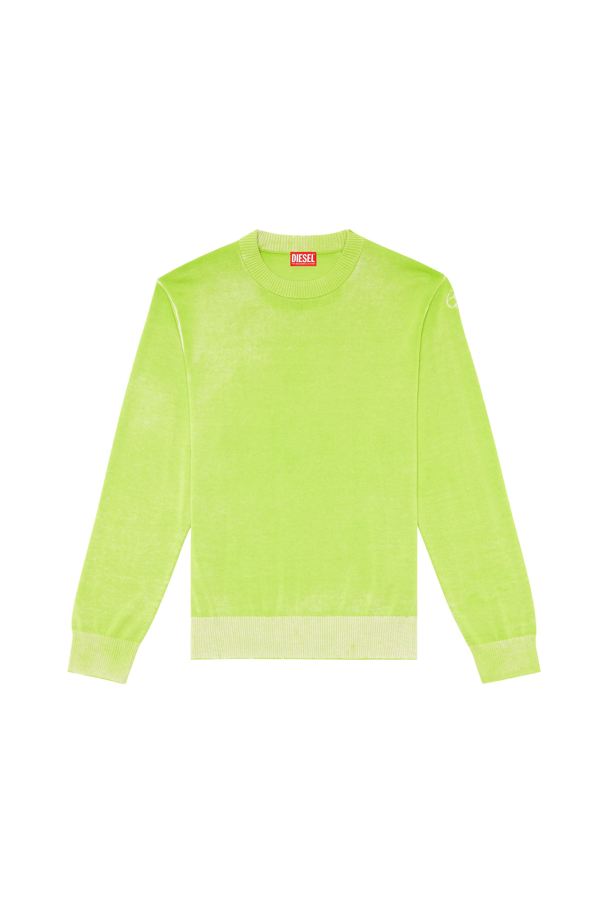 Men's Reverse-print cotton jumper | Green | Diesel