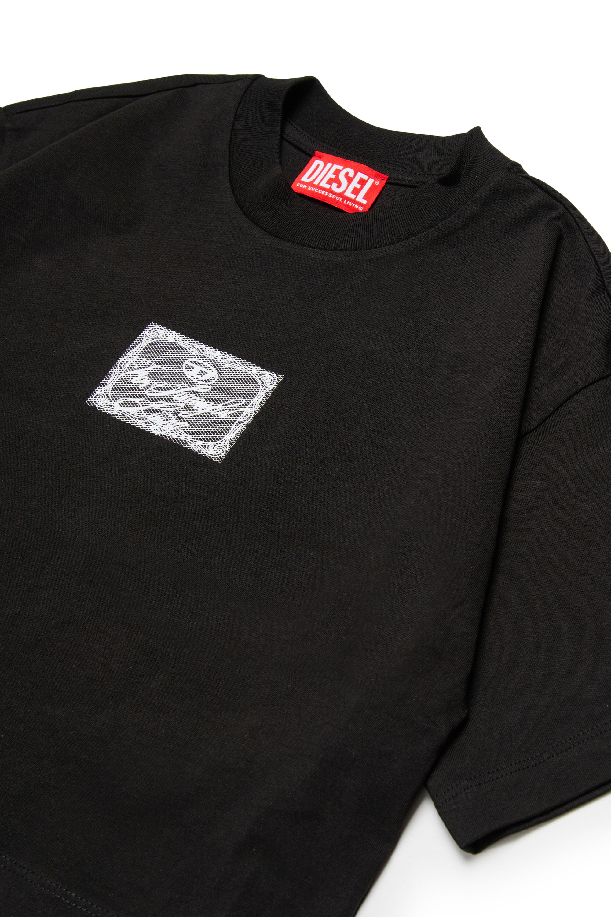 Diesel - TYLACE, Woman's Oversized T-shirt with patch in Black - 3