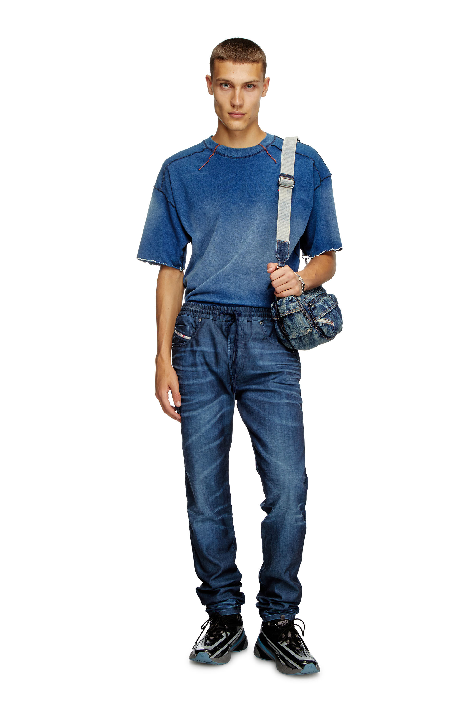Diesel - Man's Slim 2060 D-Strukt Joggjeans® 068PY, Dark Blue - 1