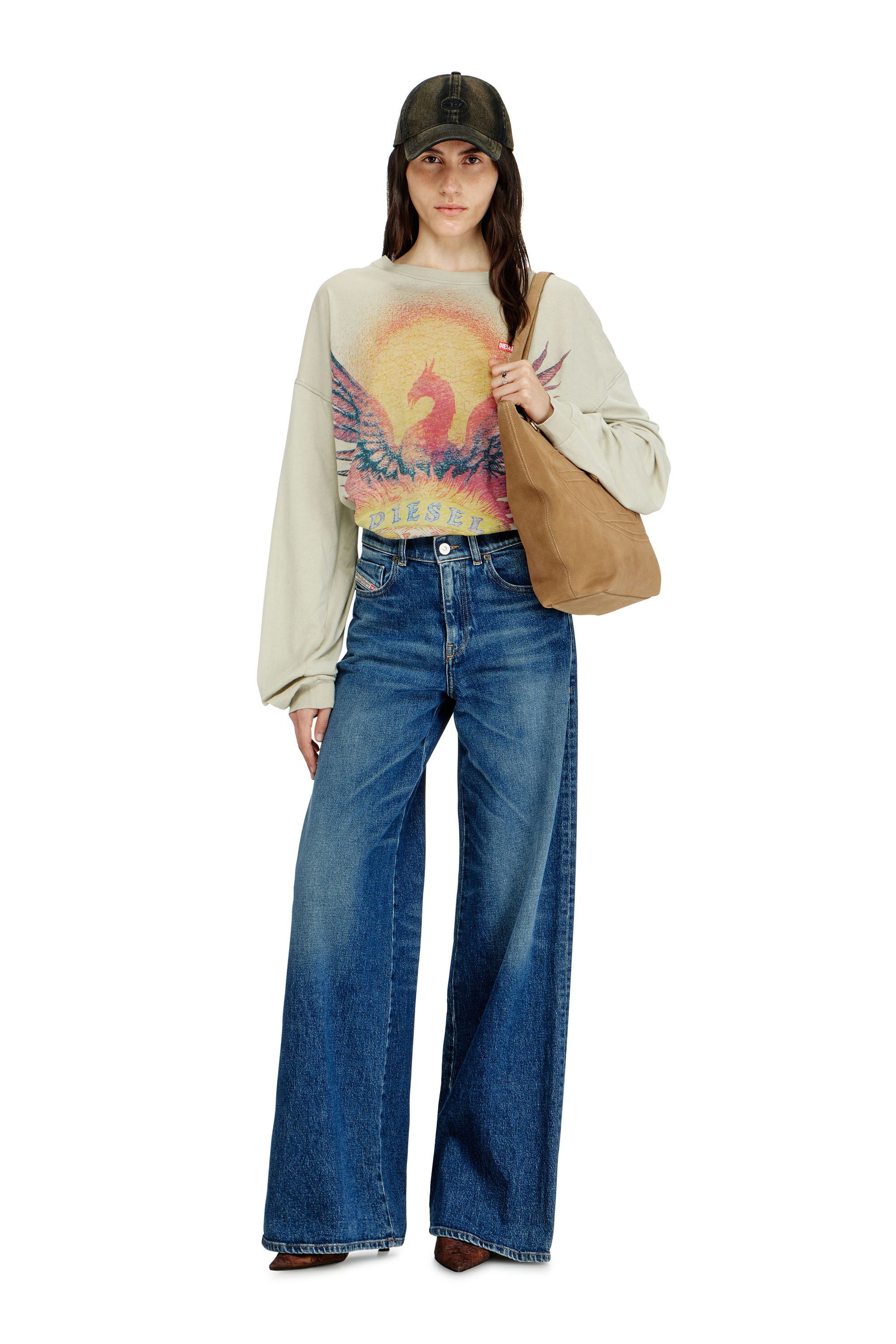 Women's Flare Jeans | Medium blue | Diesel 1978 D-Akemi