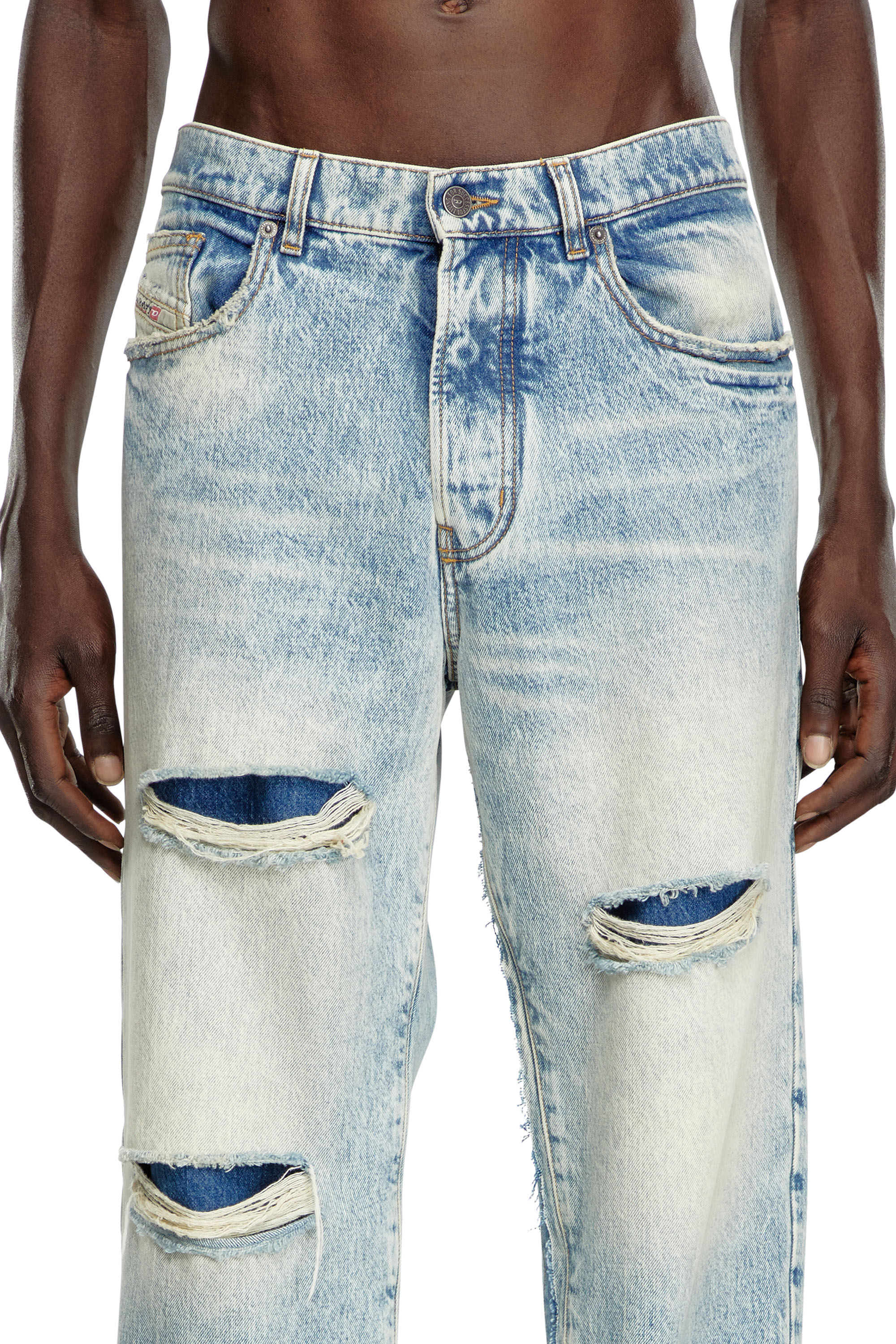 Men's Relaxed Jeans | Light Blue | Diesel D-Fire