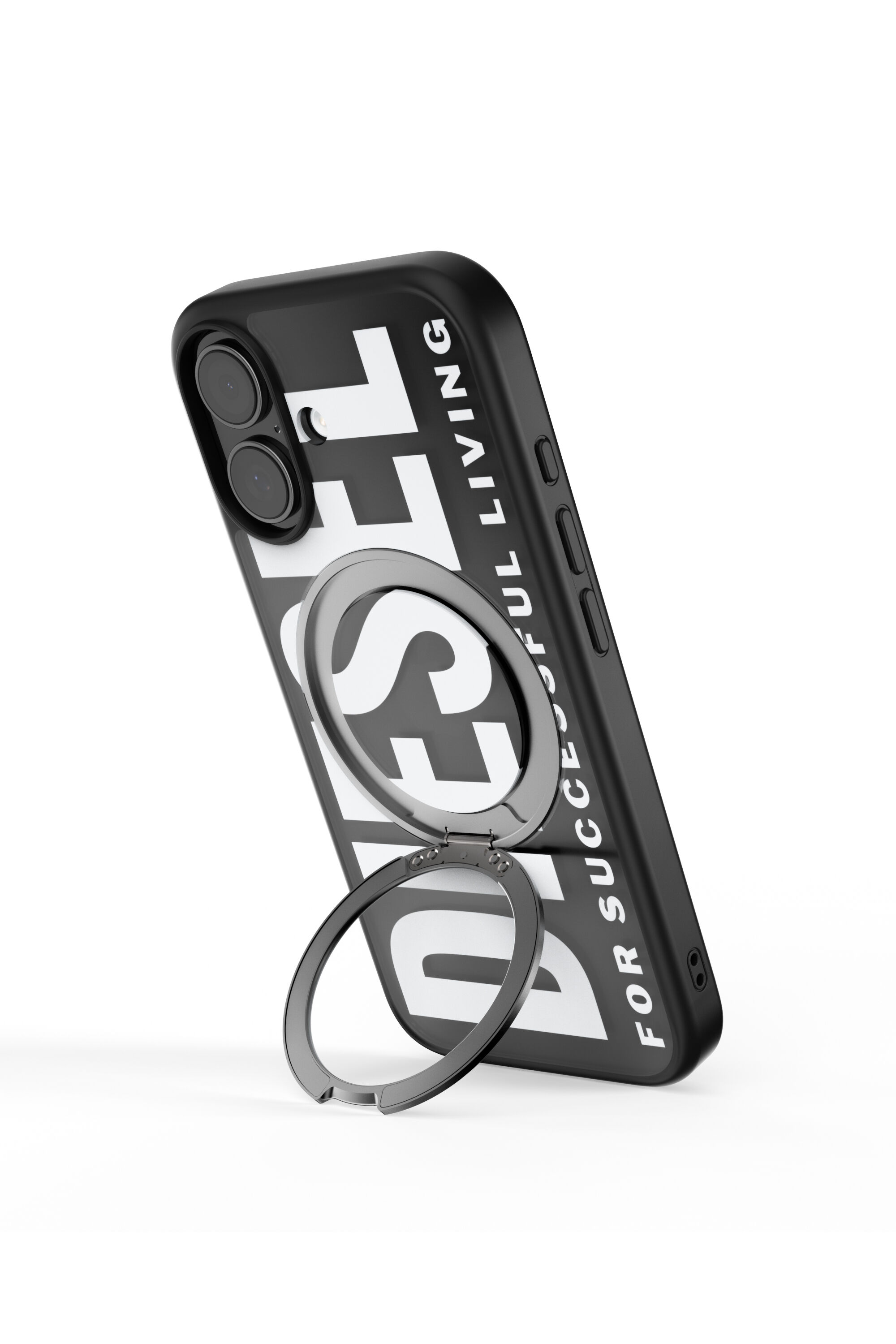 iPhoneアクセサリー iPhone17 DIESEL Ringstand-MagSAFE Case Women's Ringstand-Magsafe case for iPhone 17 | Black | Diesel