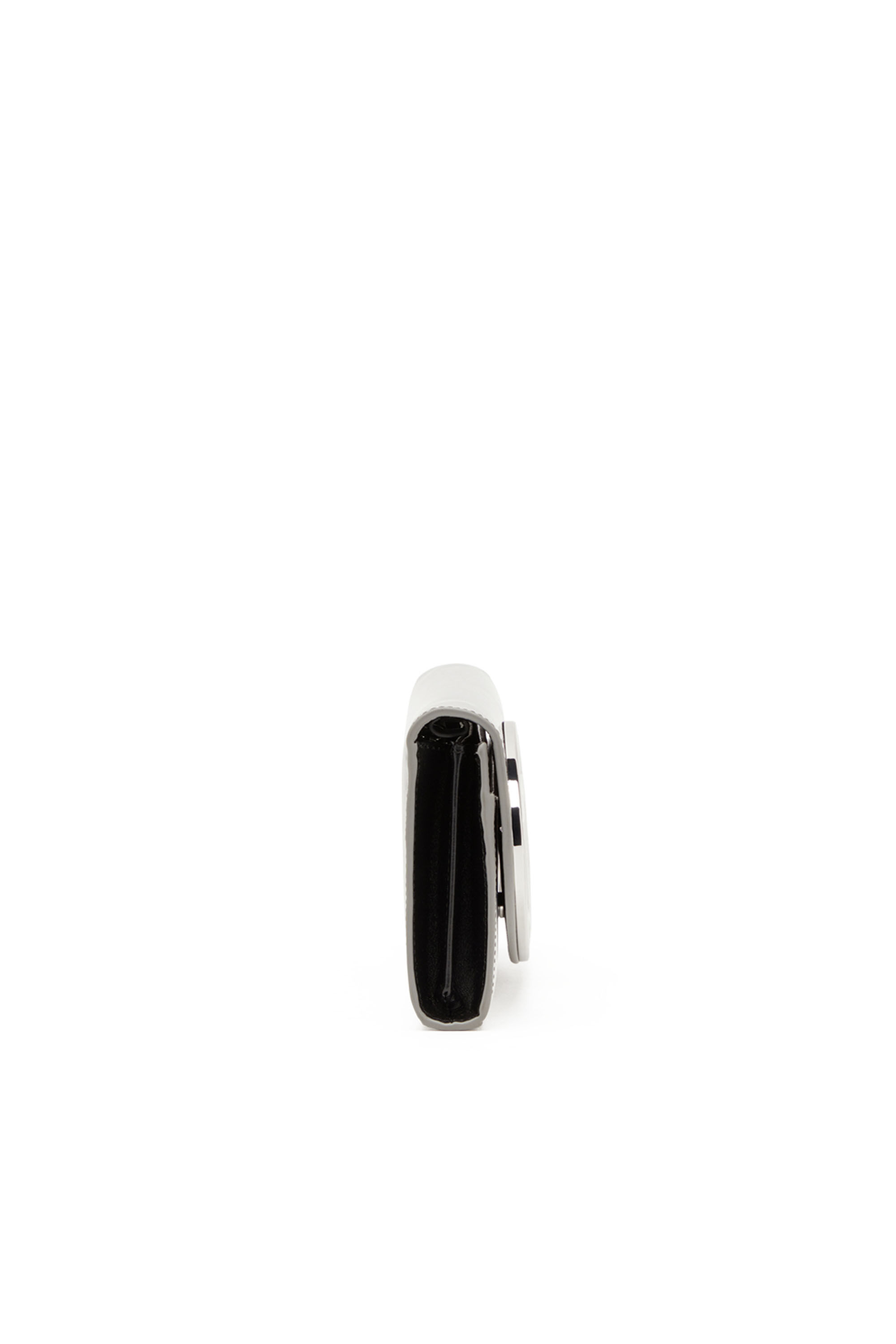Women's Wallet bag in mirrored leather | Silver | Diesel