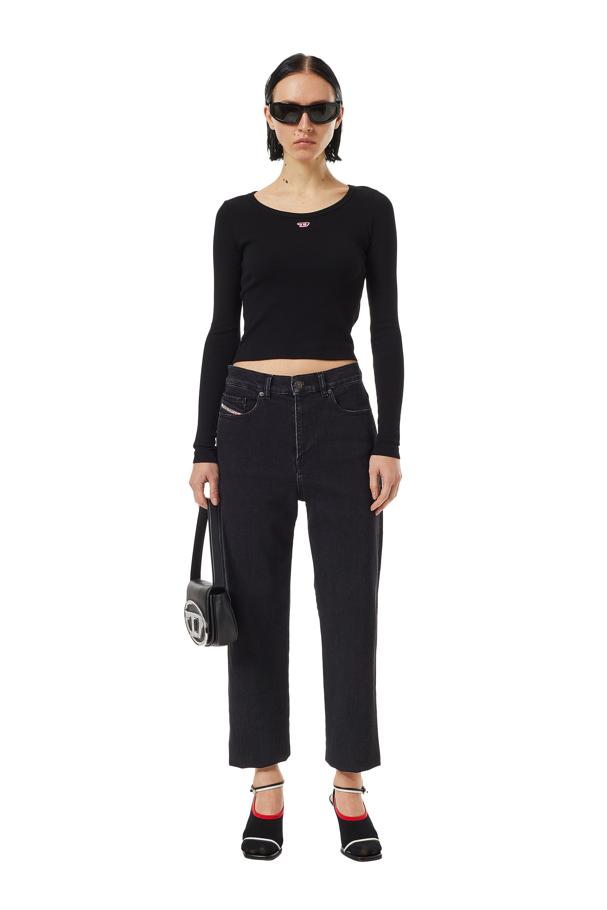 2016 D-AIR Woman: Boyfriend Black/Dark grey Jeans | Diesel