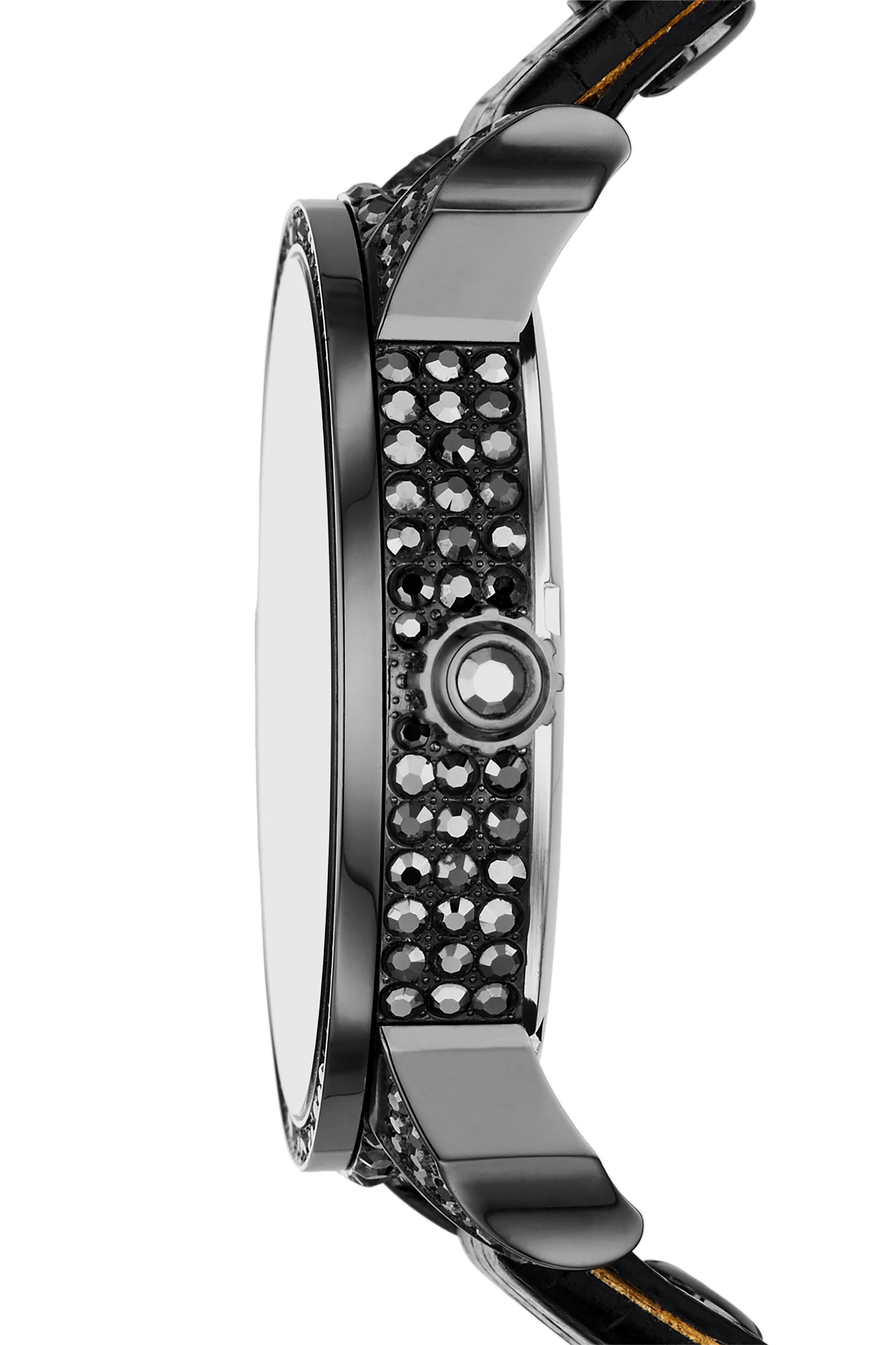 DZ7328: Mr. Daddy 2.0 chronograph black leather watch | Diesel