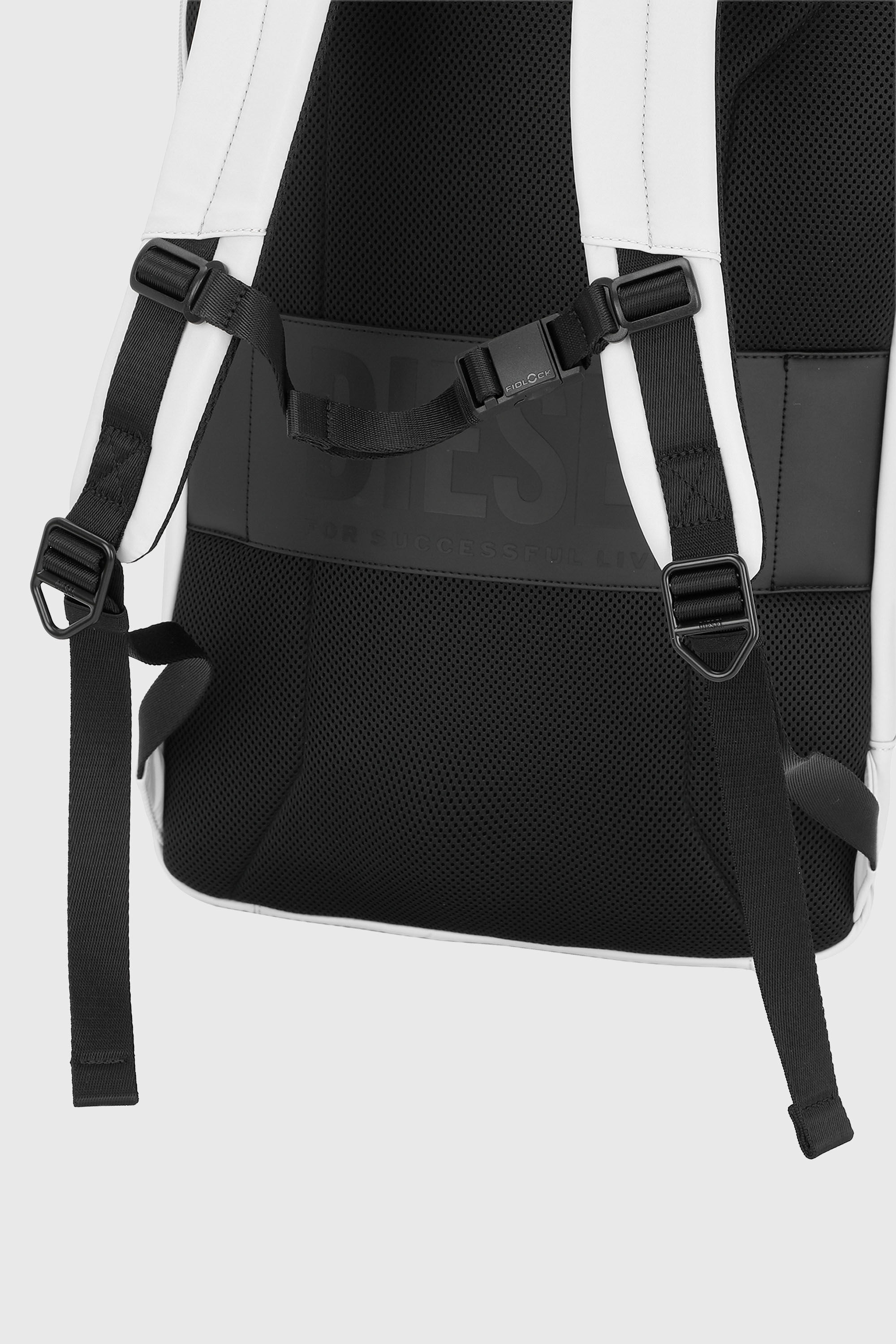 Diesel - DIESEL PC STRONG IMAGE BACKPACK- DSB005, Unisex's Rugged travel backpack in Silver - 5