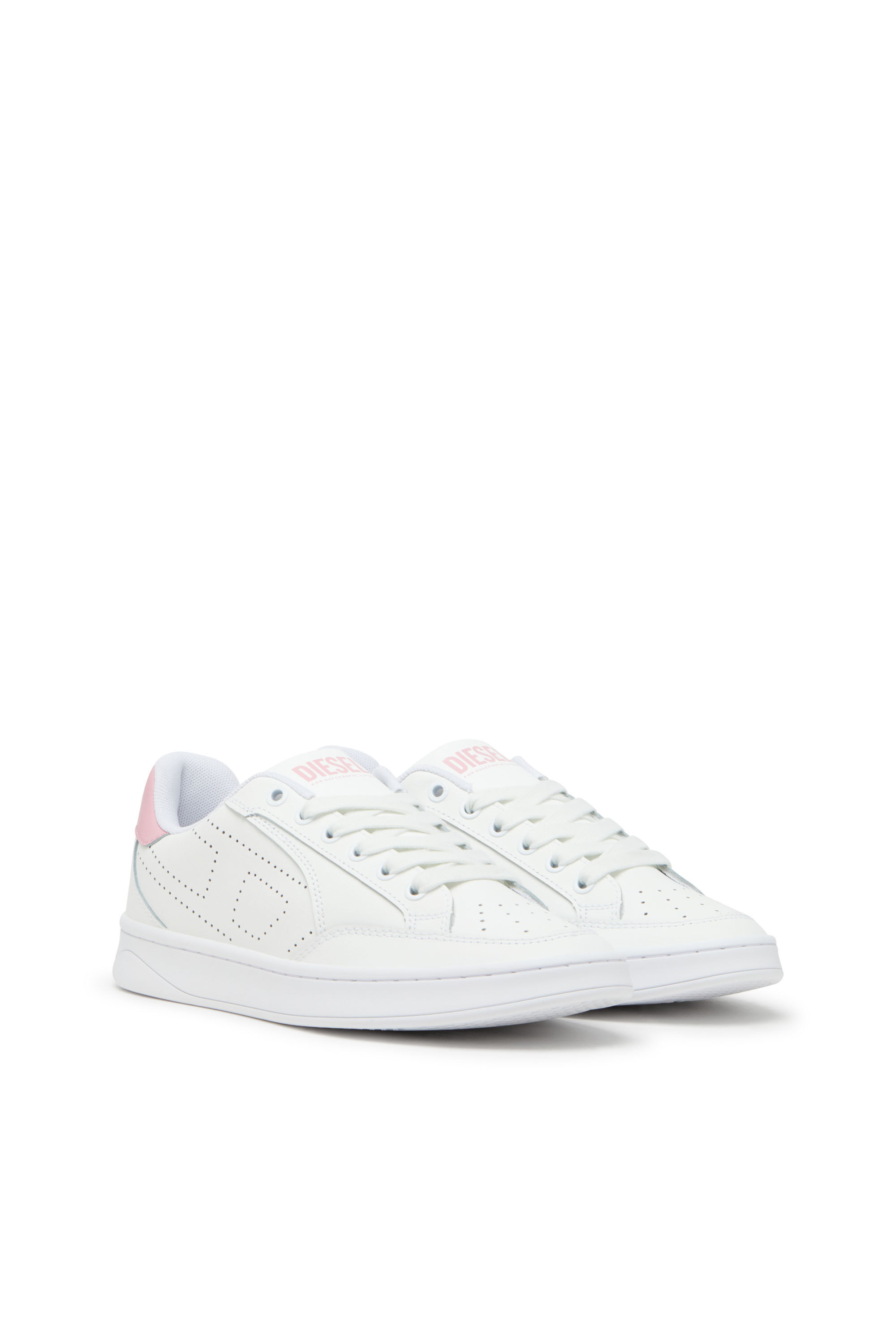 スニーカー DIESEL FW25 'S-Dakota Low W' sneakers (Y03507P0476 T1002) Women's S-Dakota-Leather sneakers with perforated logo