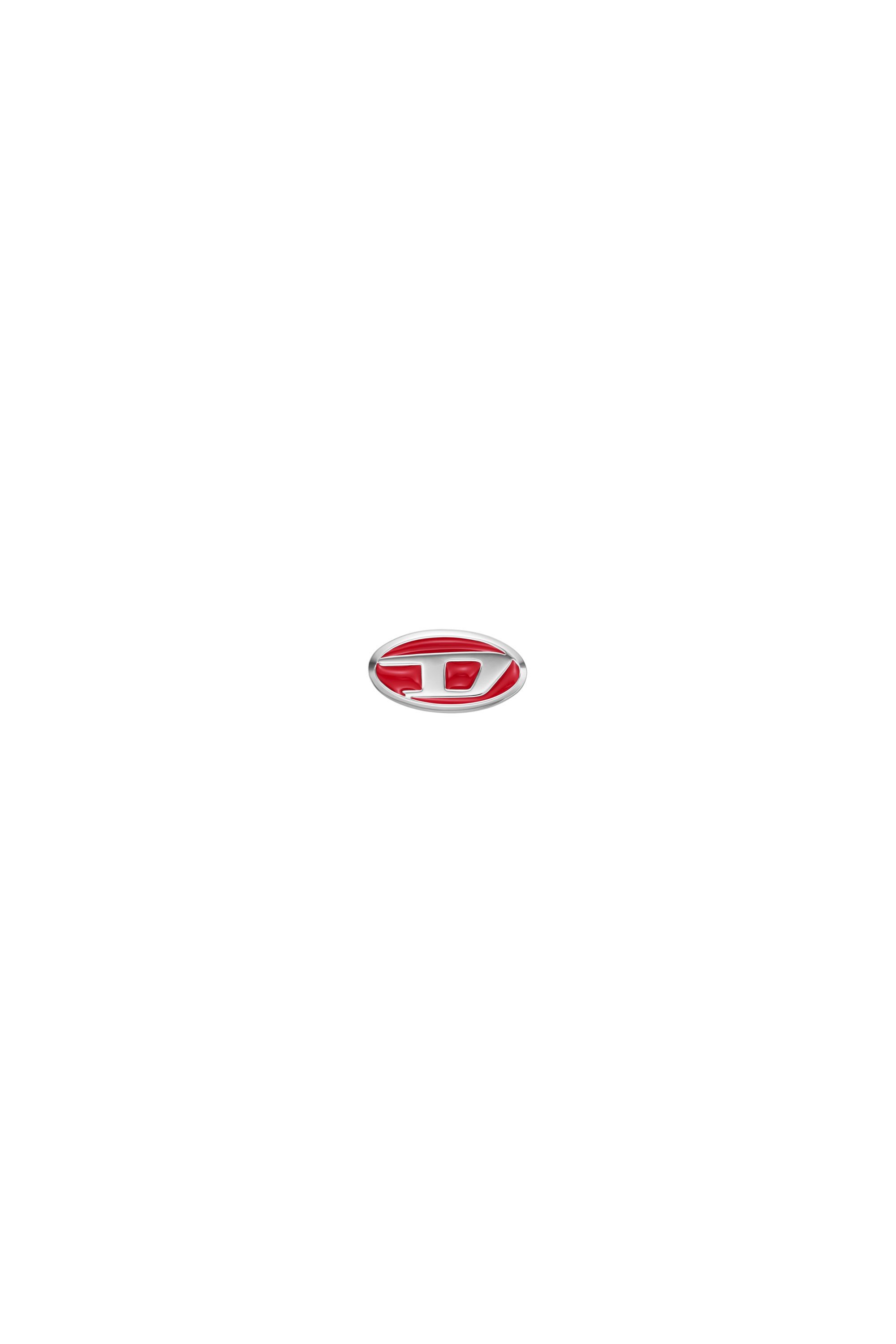 DIESELピアス Dx1443 Women's Red enamel and stainless steel single stud earring