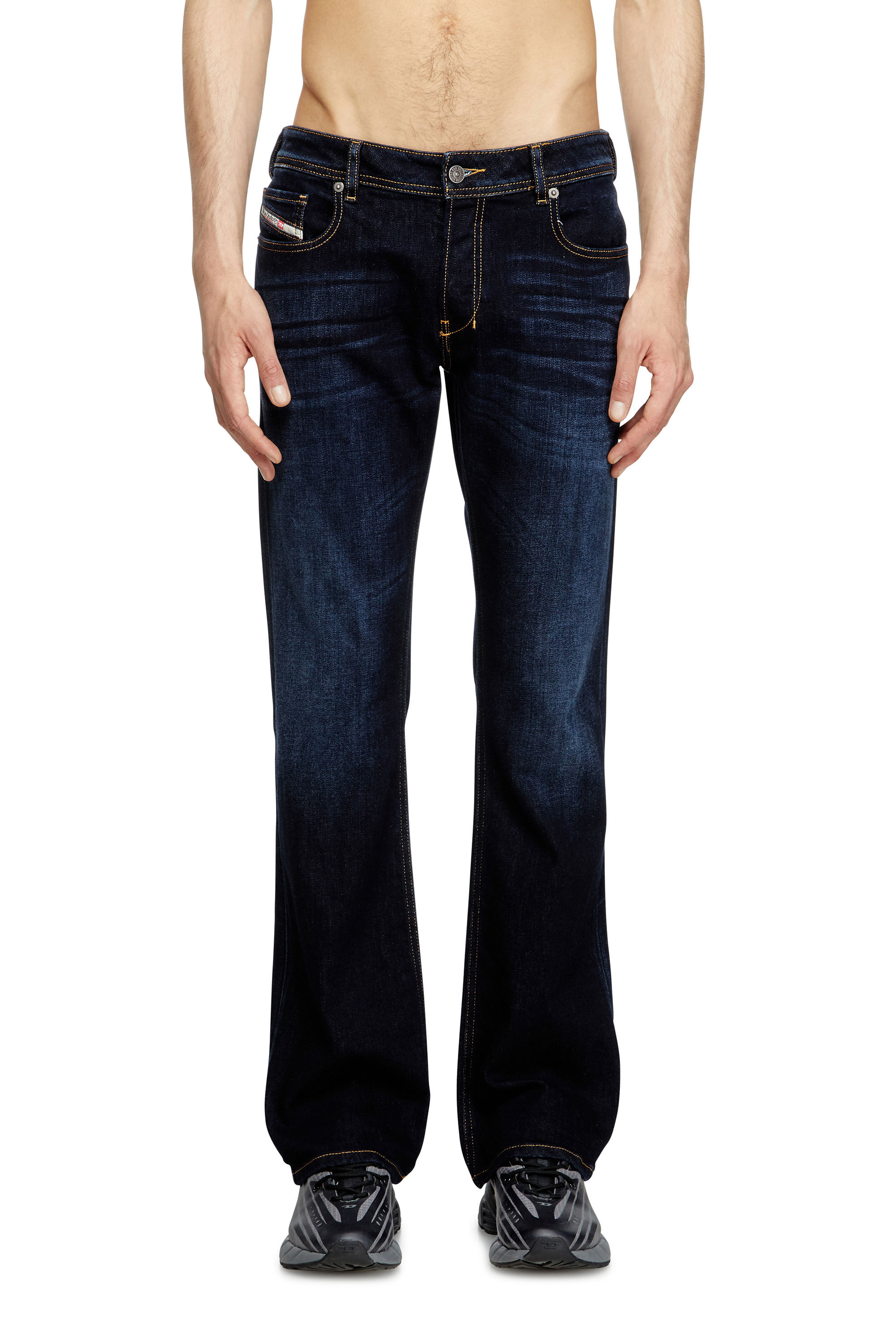 【SCENERITY】Dark blue bootcut denim pants Bootcut Cotton Denim Stretch Pants