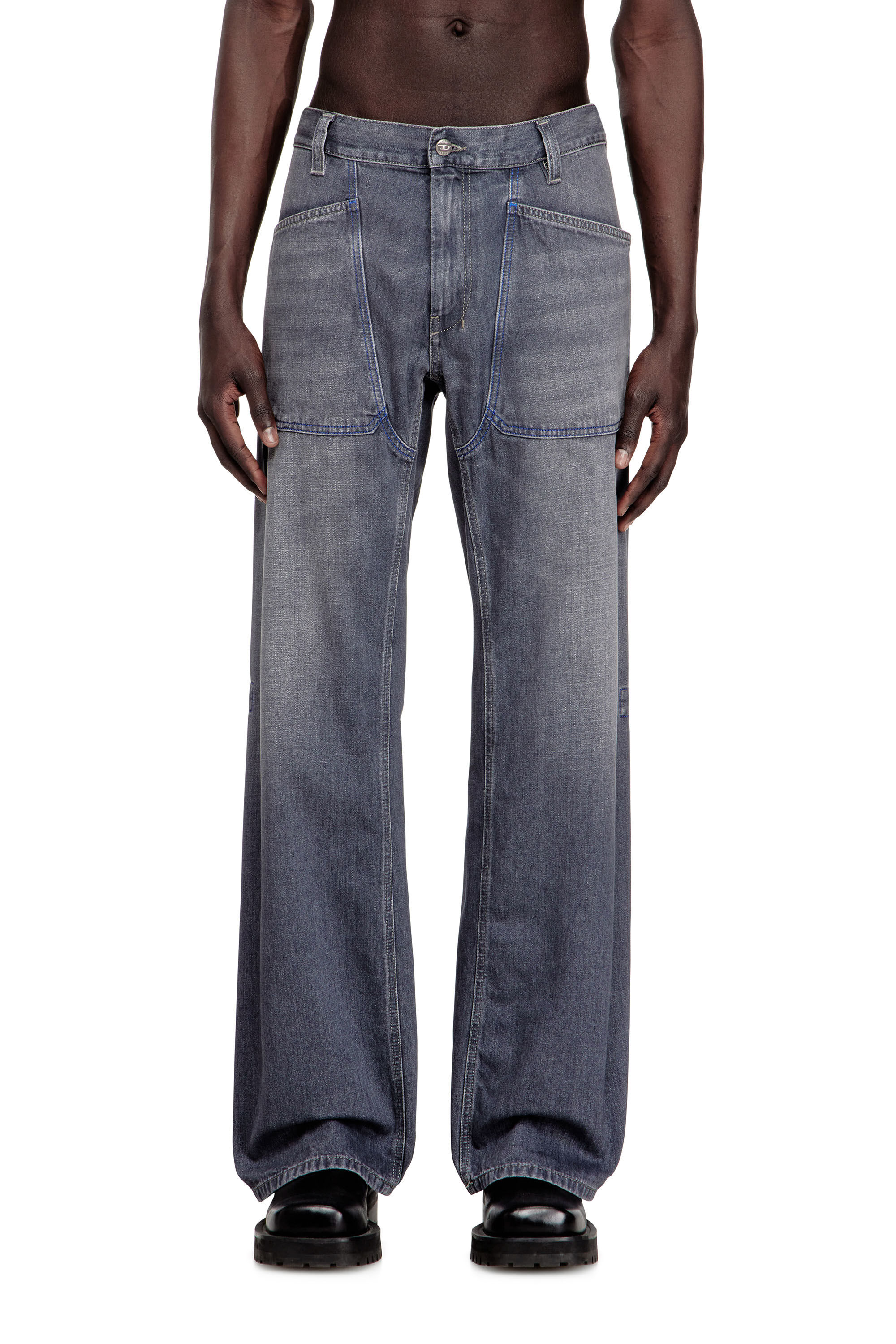 Men's Relaxed Jeans | Regular Waist D-ZetaGrey | Diesel TR