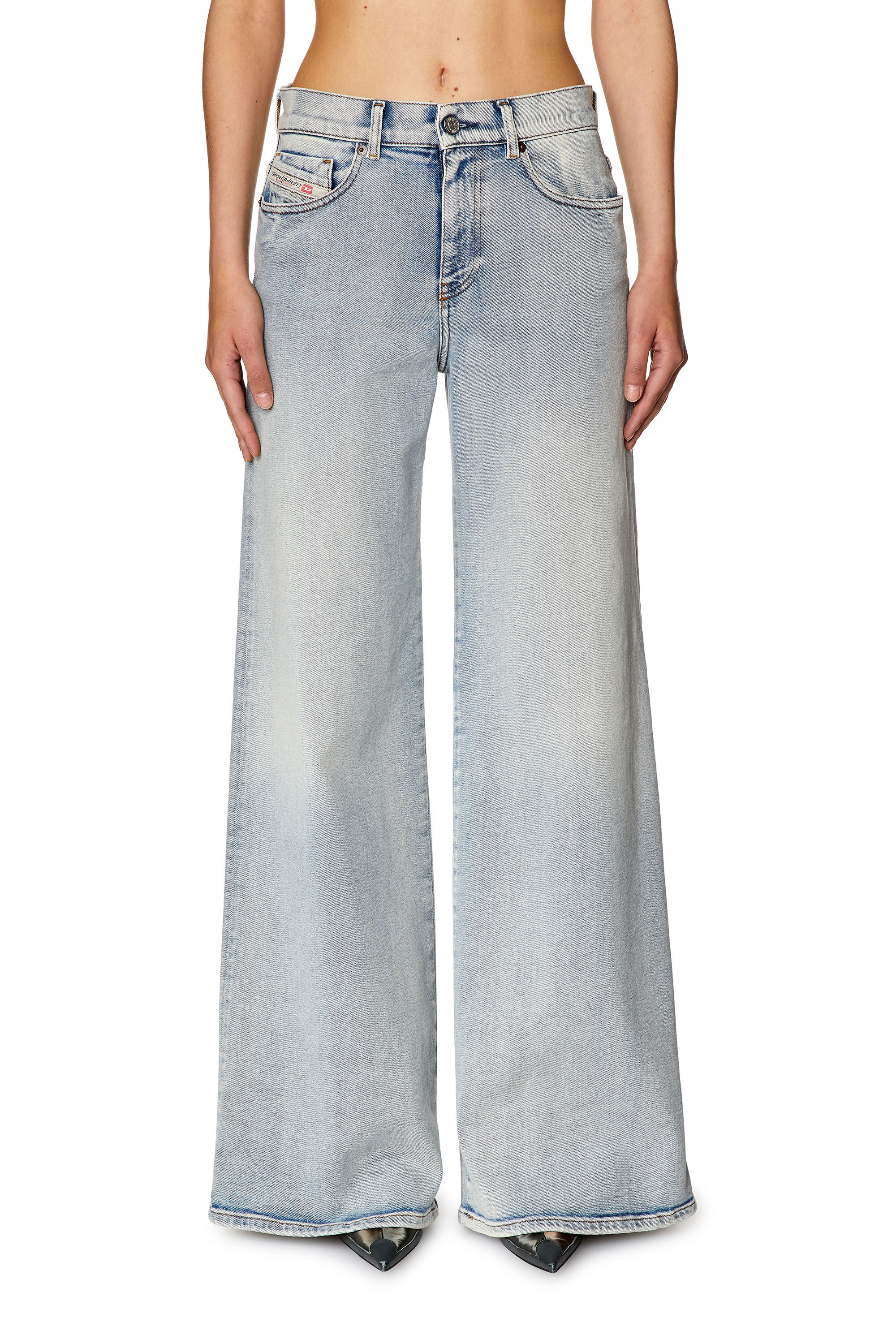 1978 D-Akemi Woman: bootcutandflare Light blue Jeans | Diesel