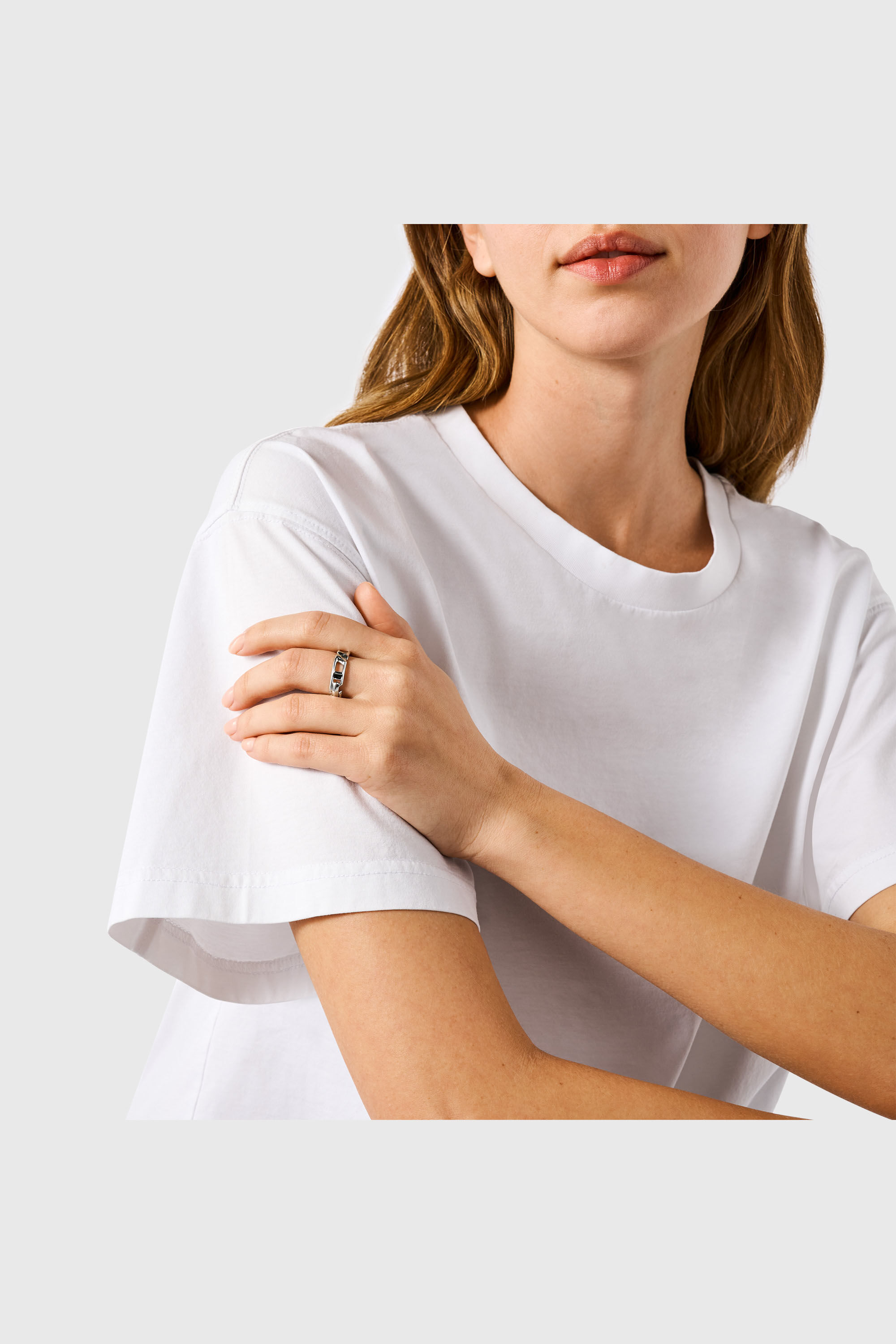 Women's D Logo Sterling Silver Band Ring | Silver | Diesel {{Country}}