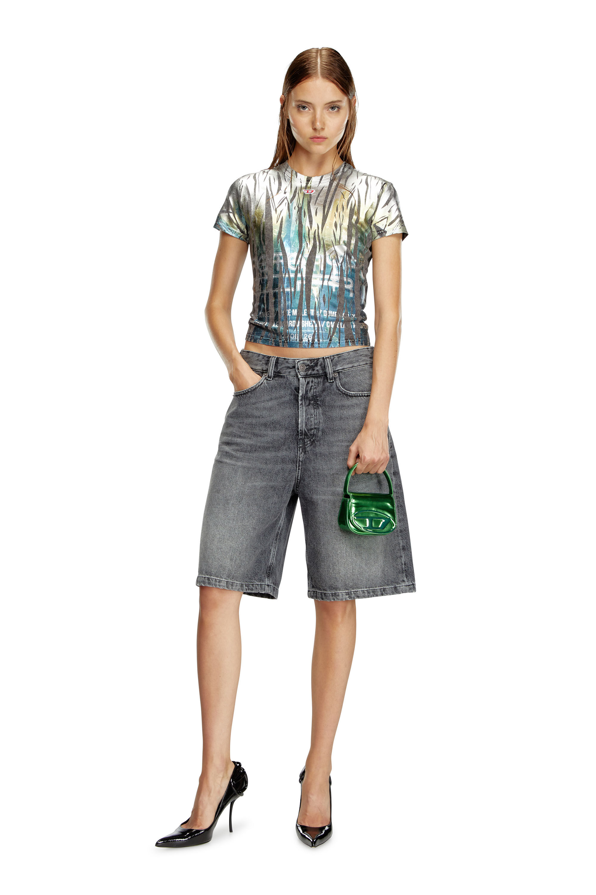 DIESEL ☆ 1DR XS-Iconic mini bag in mirror leather 1DR-XS-S Woman: Mini bag in mirrored leather | Diesel