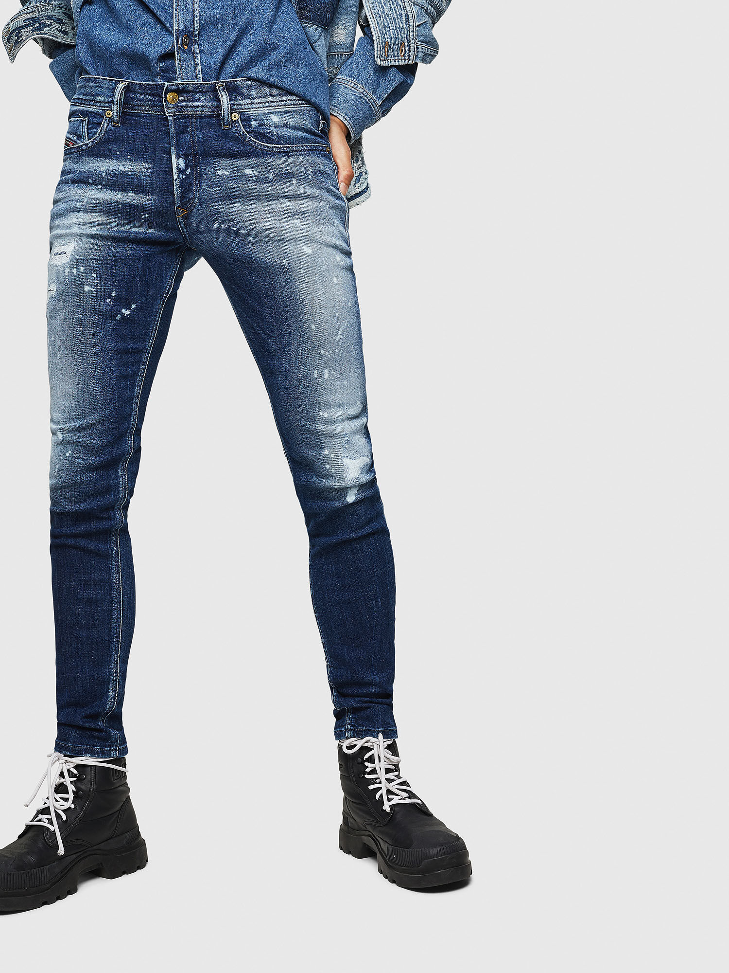 Men: Skinny Medium blue Jeans | Diesel