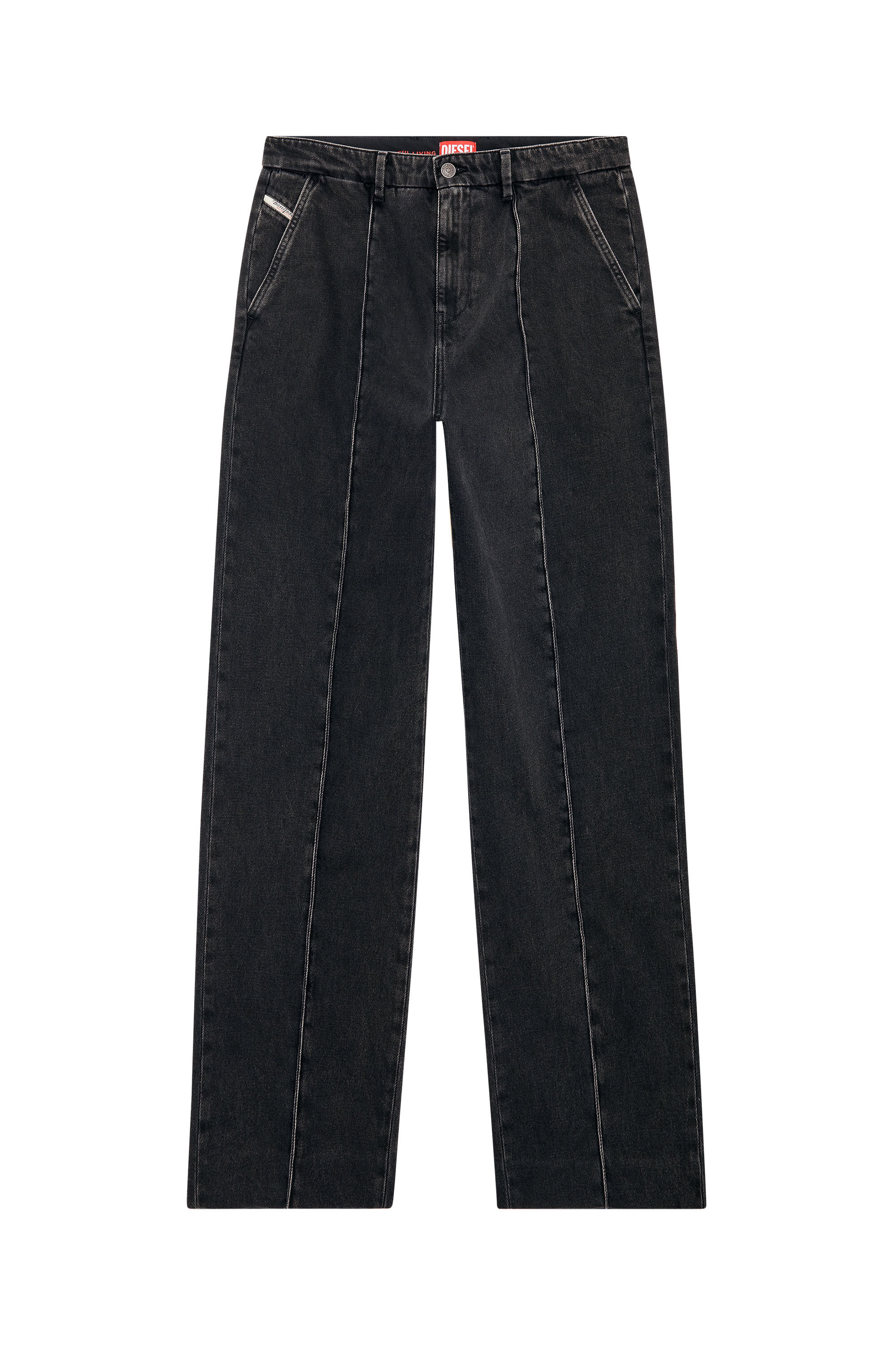 Diesel - D-Chino-Work 09B88 Straight Jeans, Black/Dark grey - Image 2