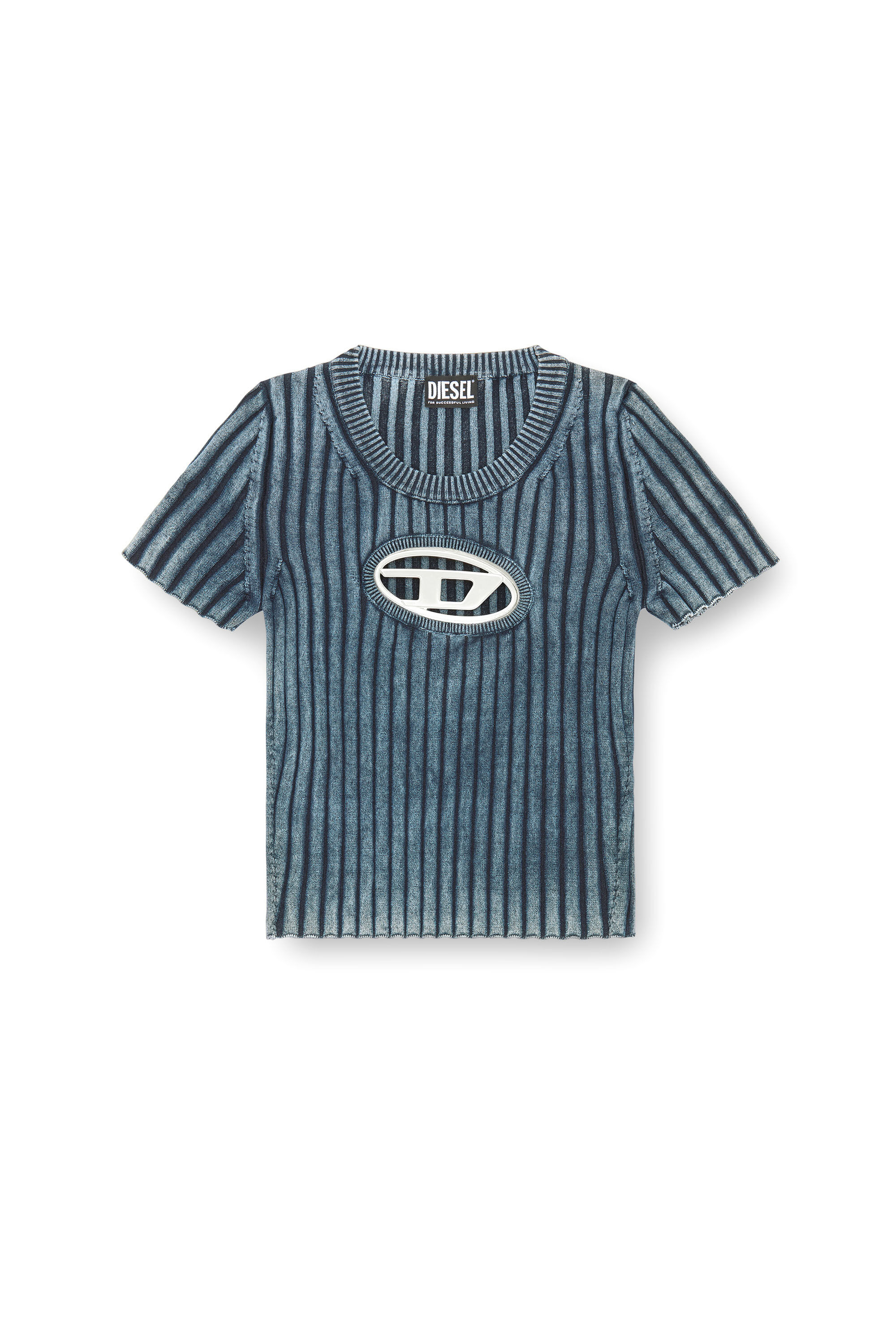 Women's Top with D plaque | Blue | Diesel