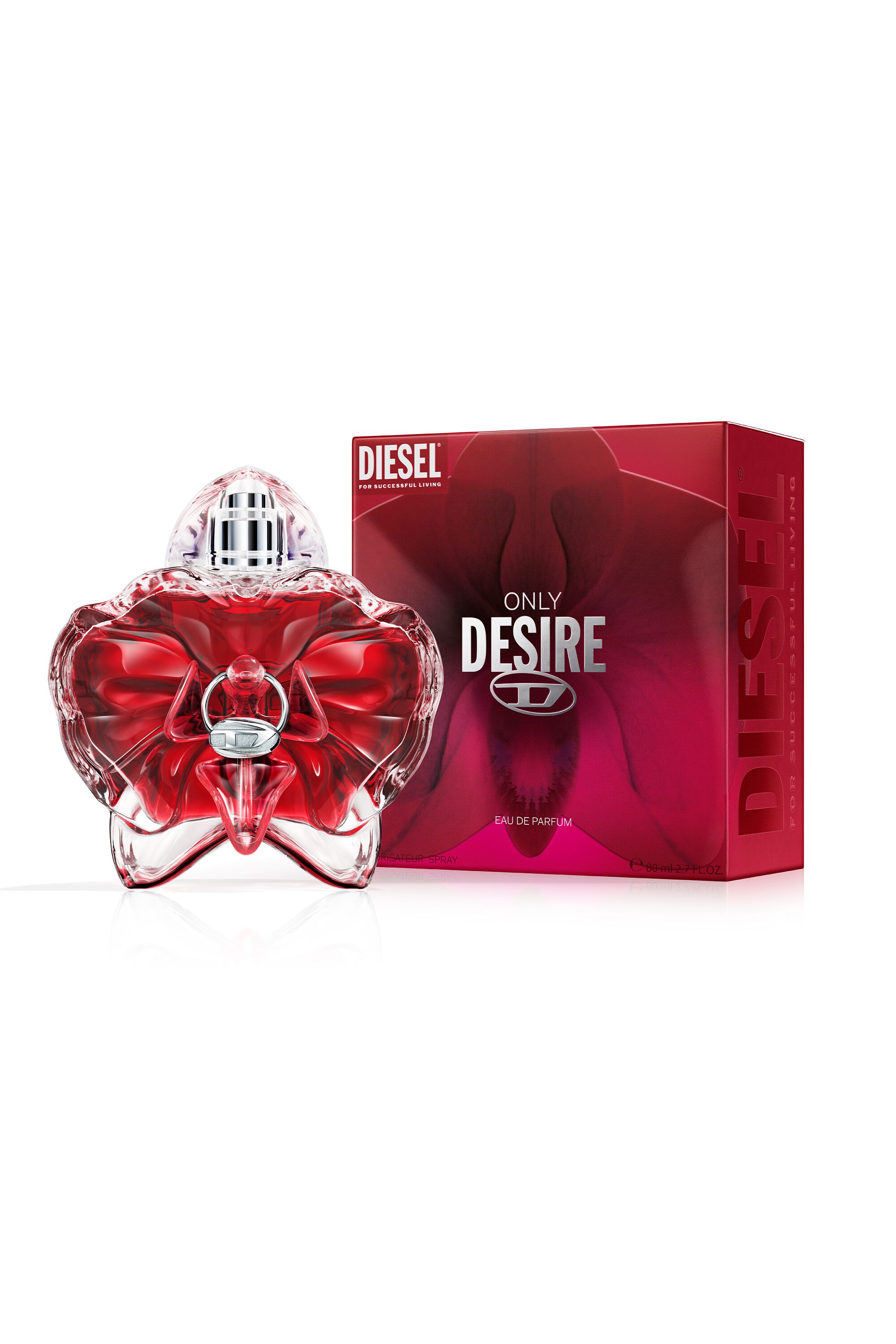 Diesel - DIESEL ONLY DESIRE EDP 80ML LF794400, Woman's Only Desire 80ml, Eau De Parfum in Red - 3