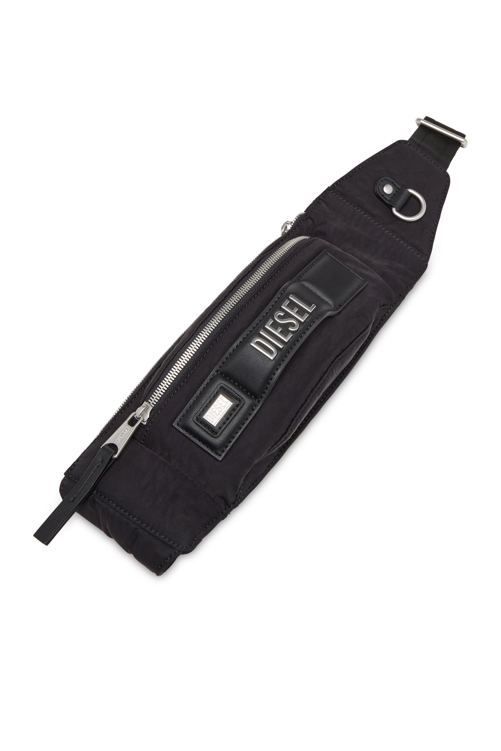 Women s Logos Belt Bag Belt bag in recycled nylon Black Diesel