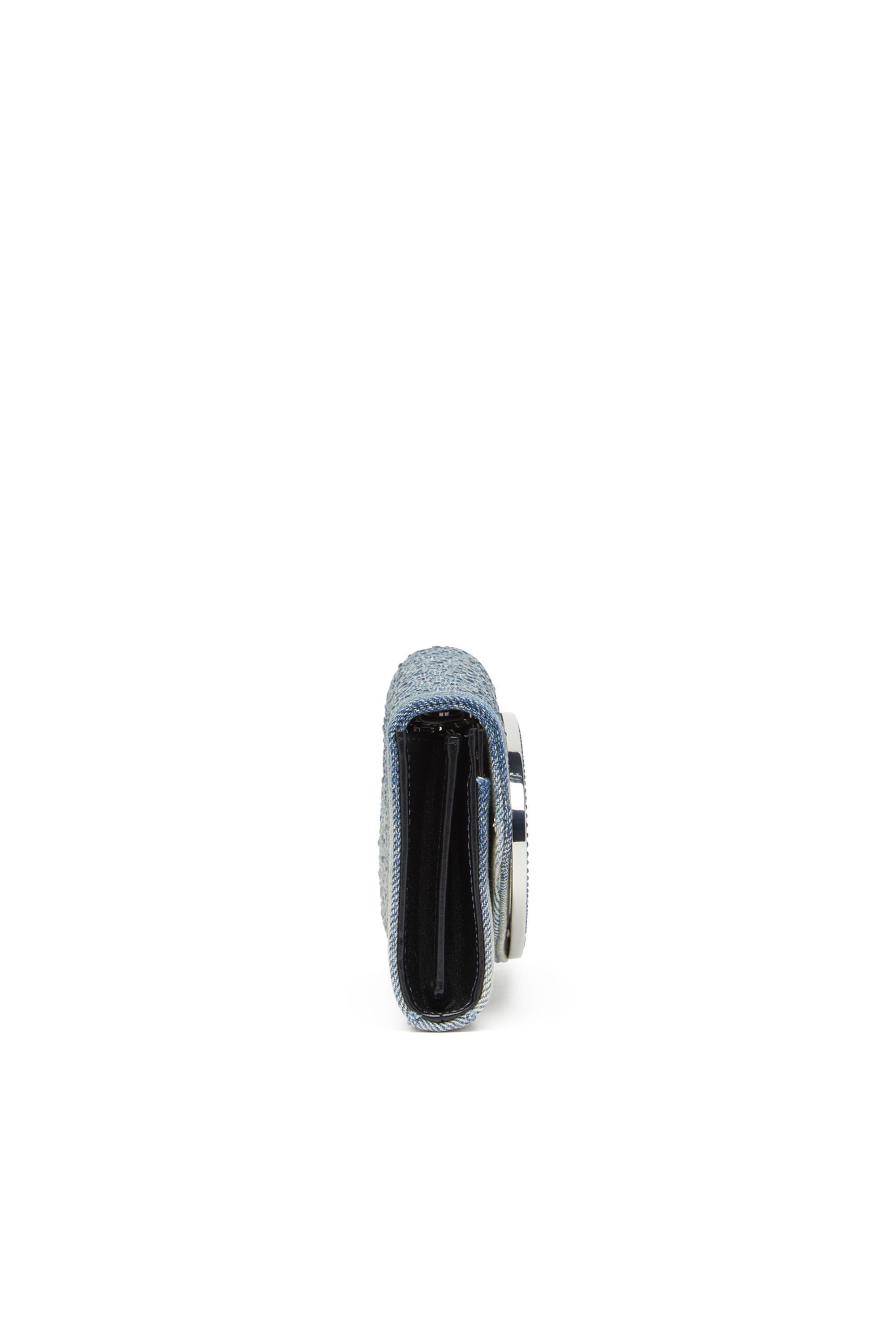 【送料・関税込】DIESEL クリスタルデニムウォレット Women's Wallet purse in crystal denim | Blue | Diesel