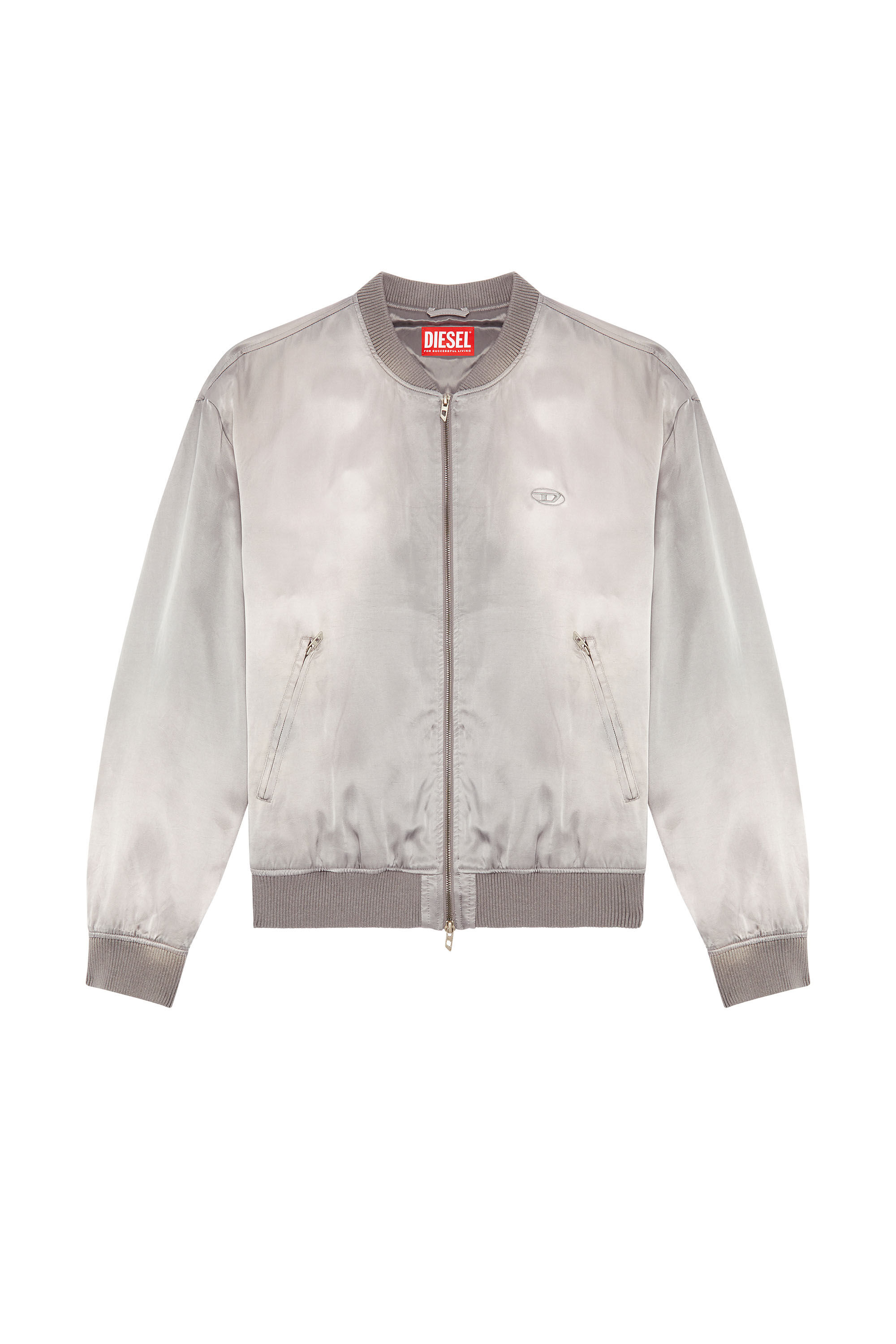 Diesel satin mix bomber jacket hot sale