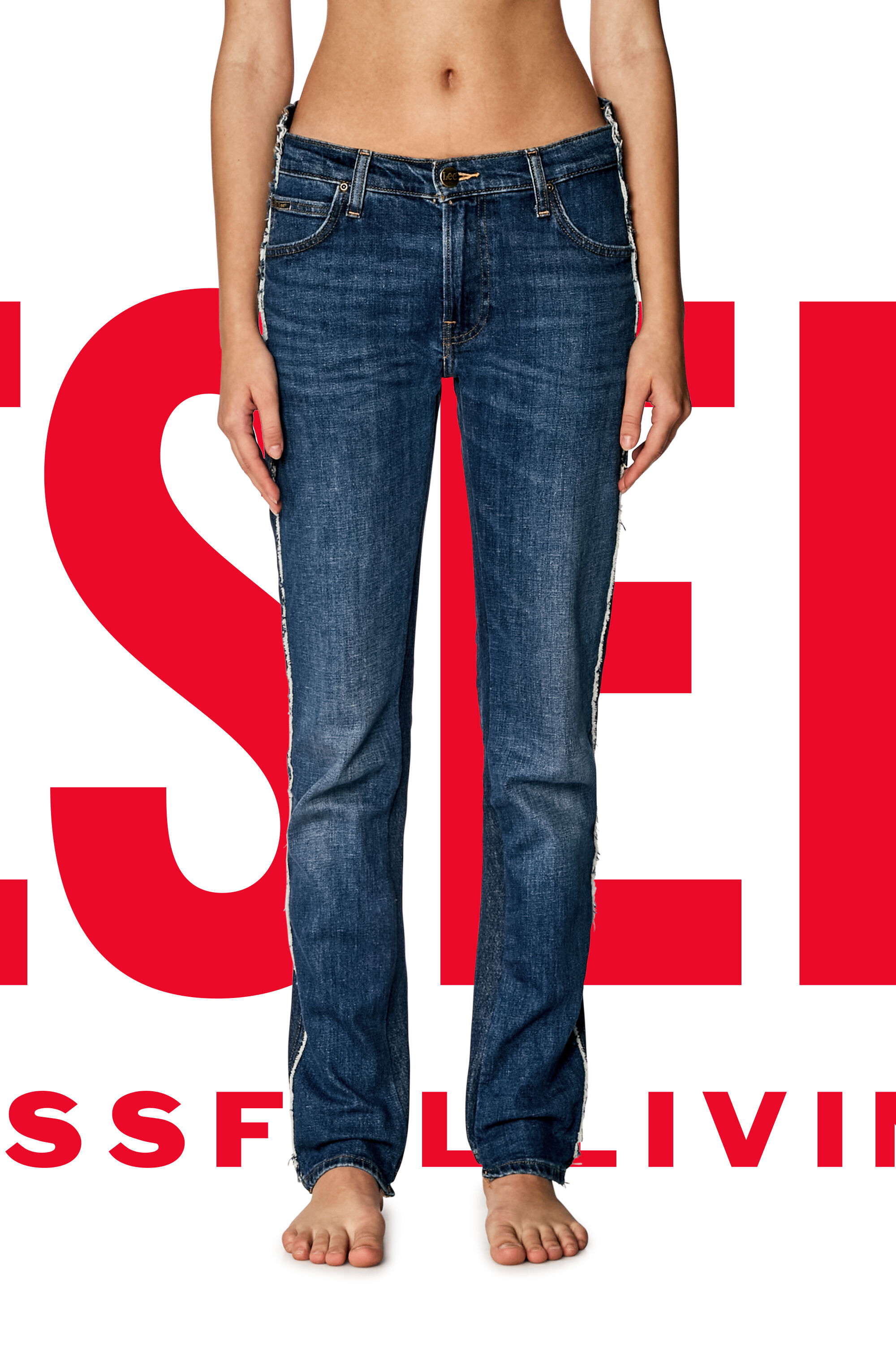 Diesel straight leg jeans clearance