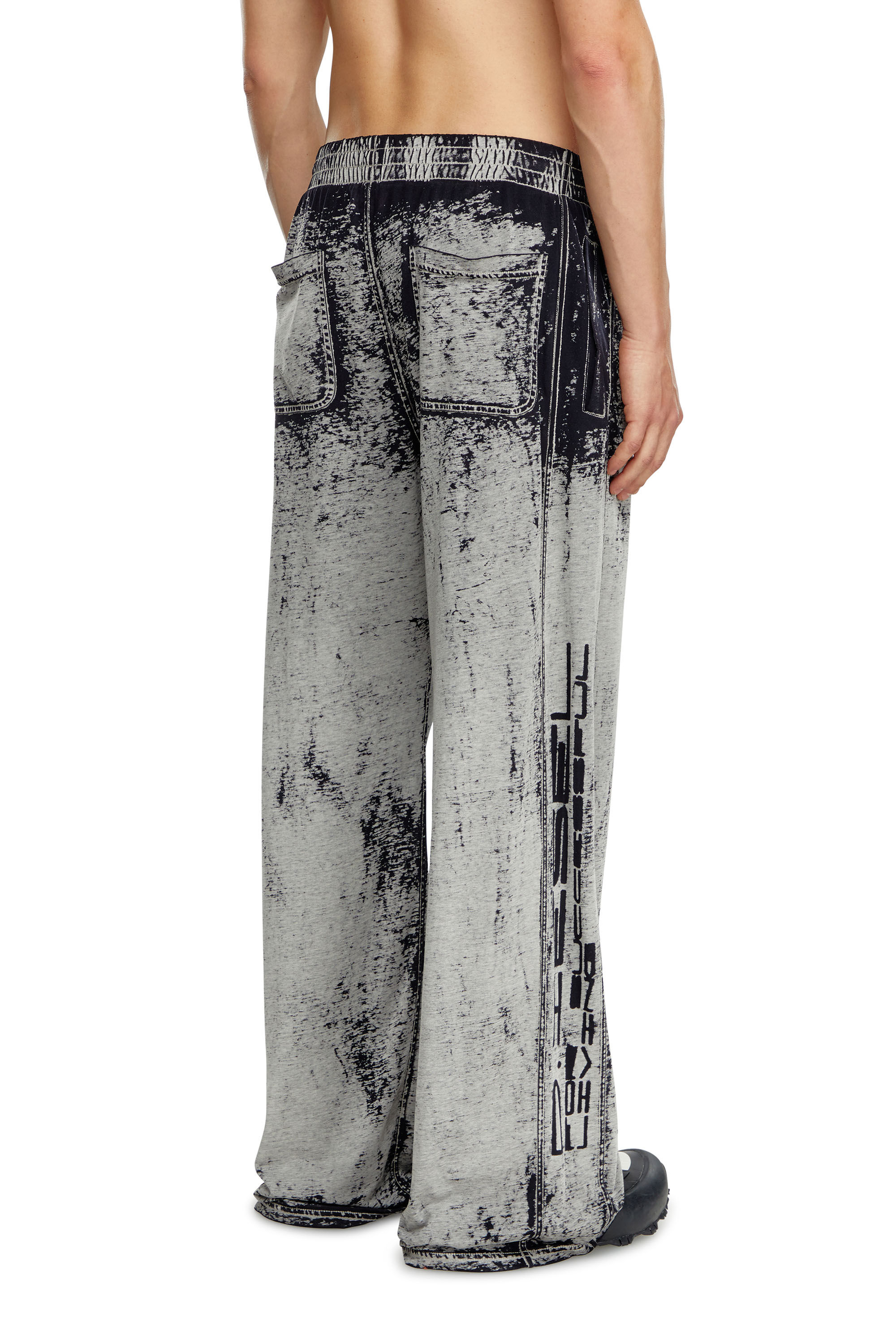 Men's Track pants in burnout plated jersey | Multicolor | Diesel