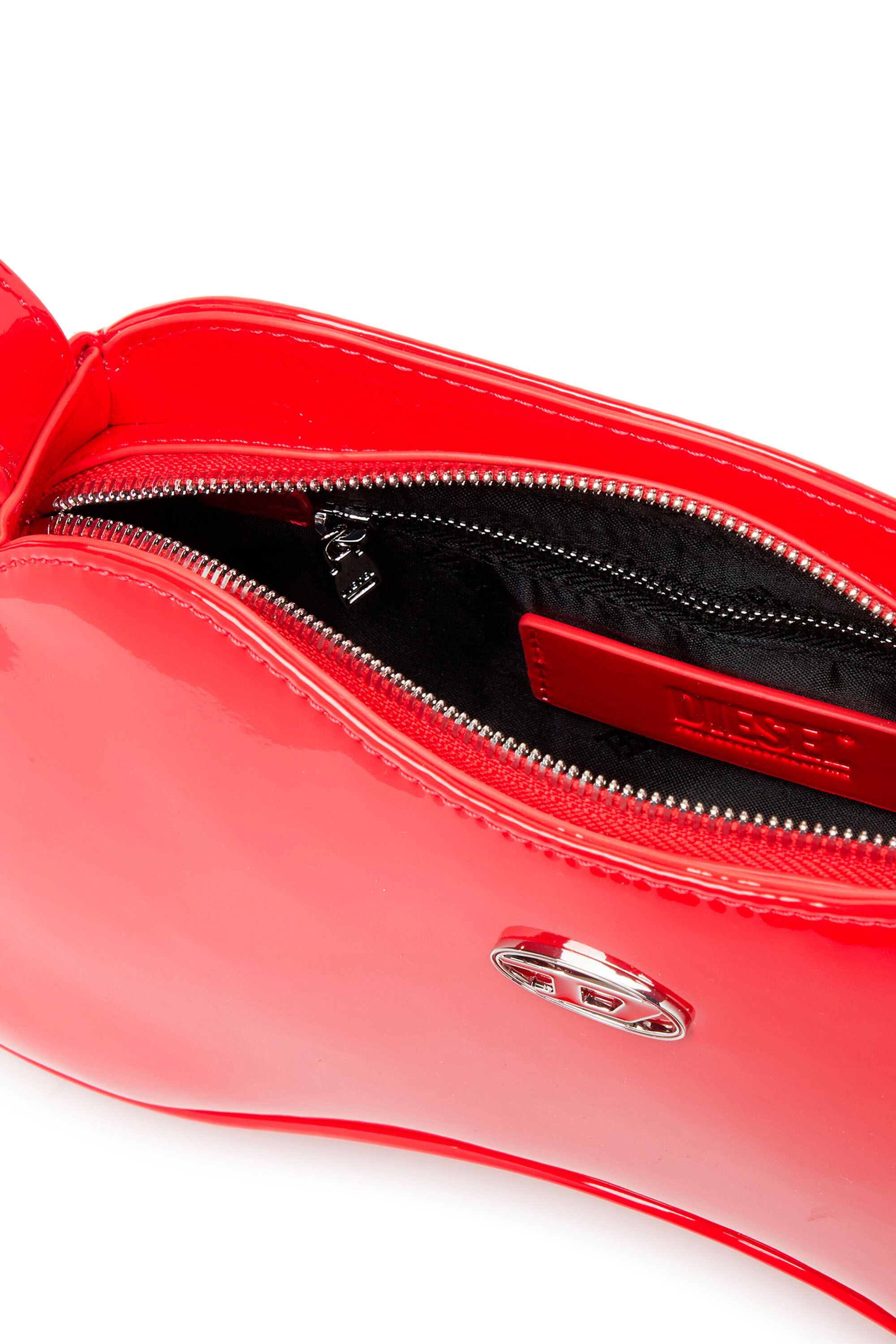 Diesel - PLAY SHOULDER, Woman's Play-Glossy shoulder bag in Red - 5