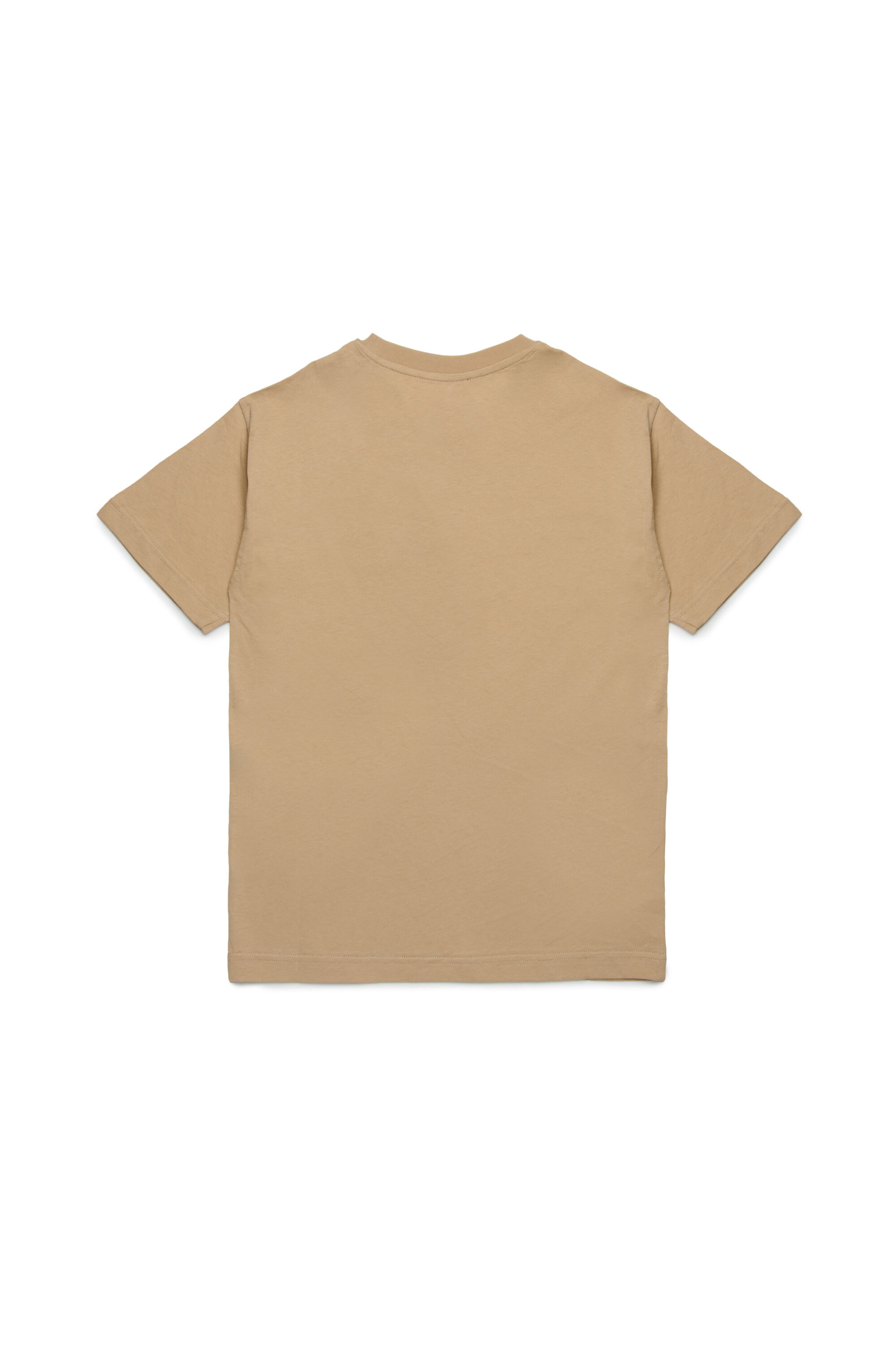 Diesel - TBONNIE OVER, Man's Cotton T-shirt with logo print in Light Brown - 2