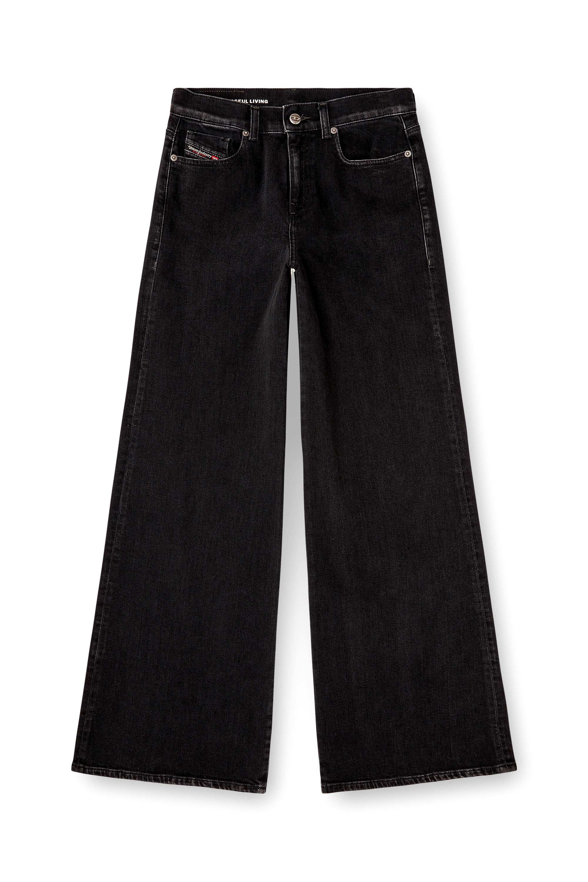 ✨美品✨　DIESEL ワイドフレアデニム　D-AKEMI W27 ブラック Women's Flare Jeans | Black/Dark grey | Diesel 1978 D-Akemi