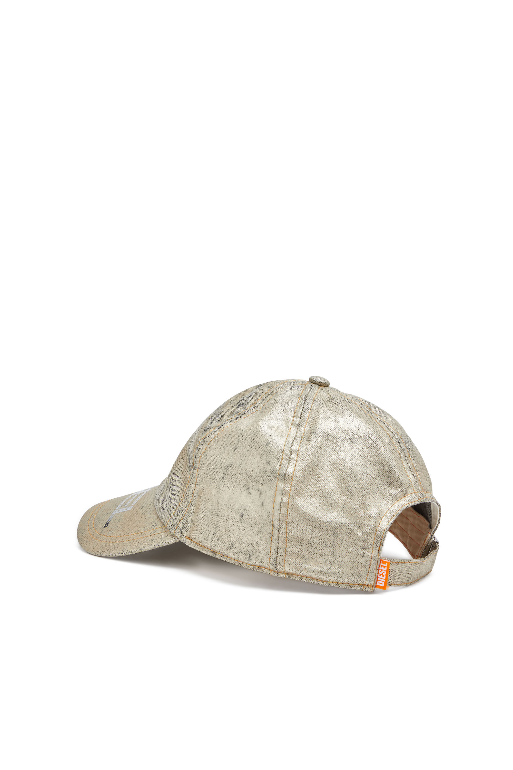 Women's Baseball cap in metallic denim | Gold | Diesel