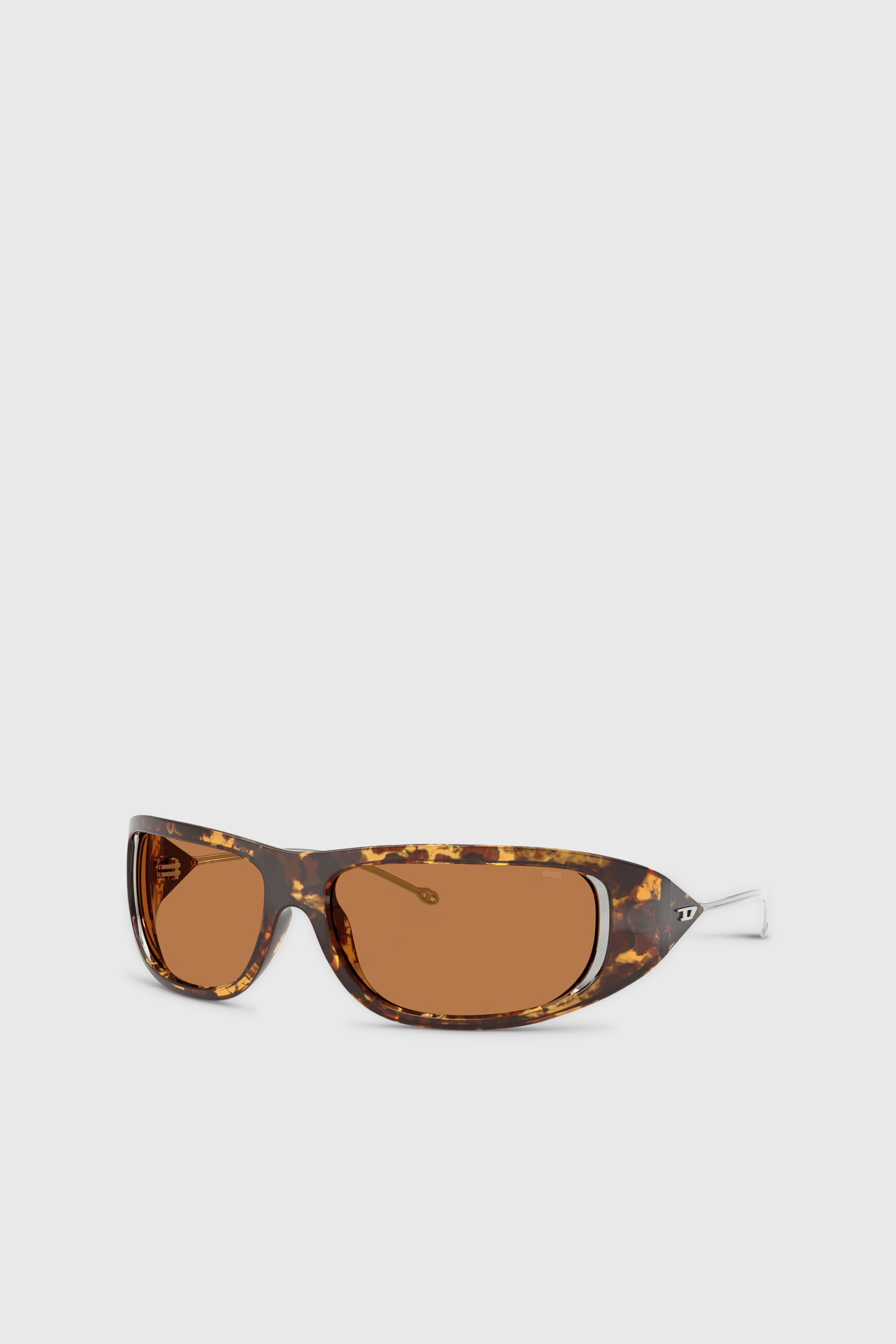 Diesel - 0DL3001 SIZE 61, Unisex's Wraparound style sunglasses in Brown - 4