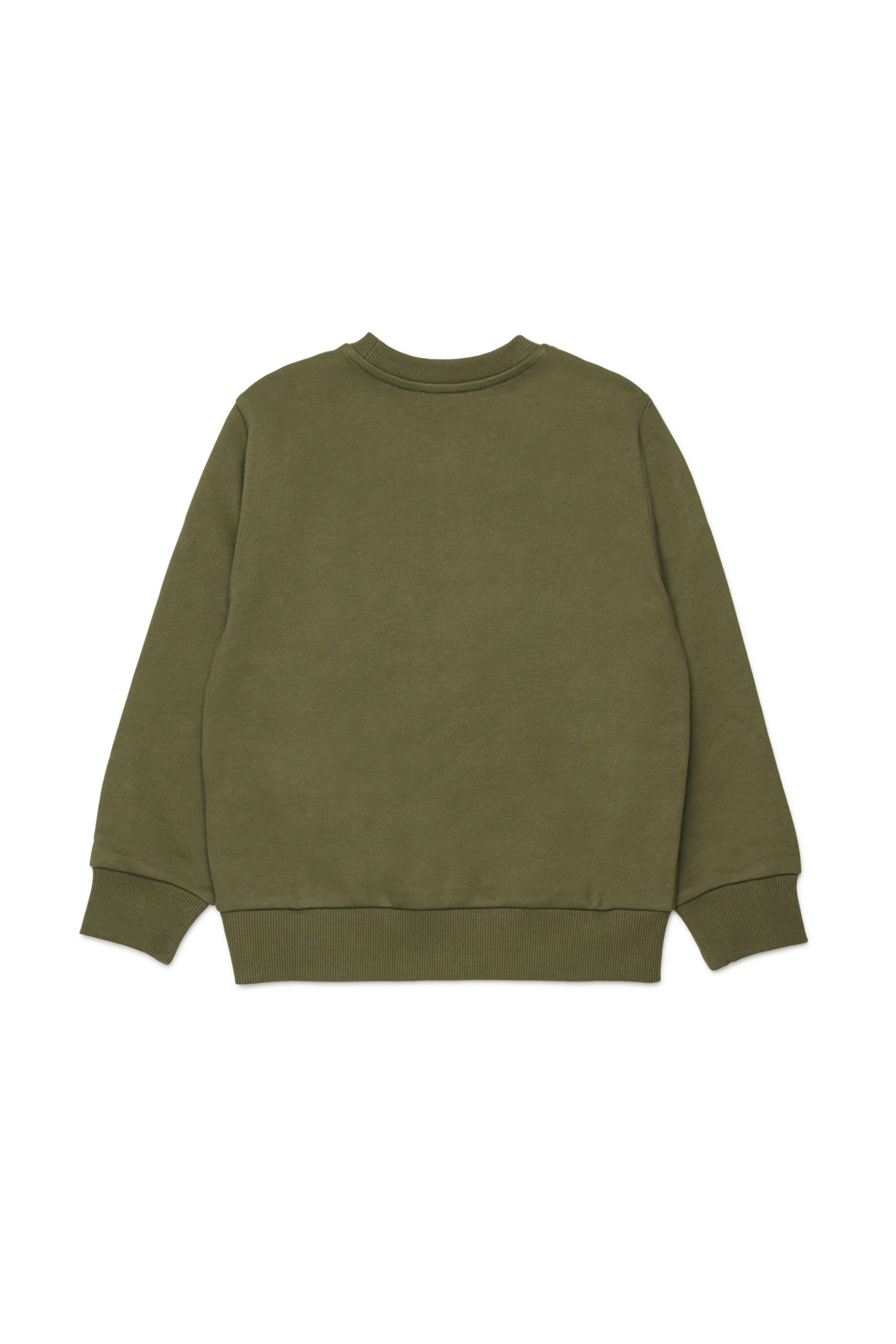 Diesel - SCIRCLE OVER, Man's Sweatshirt with logo print in Green - 2