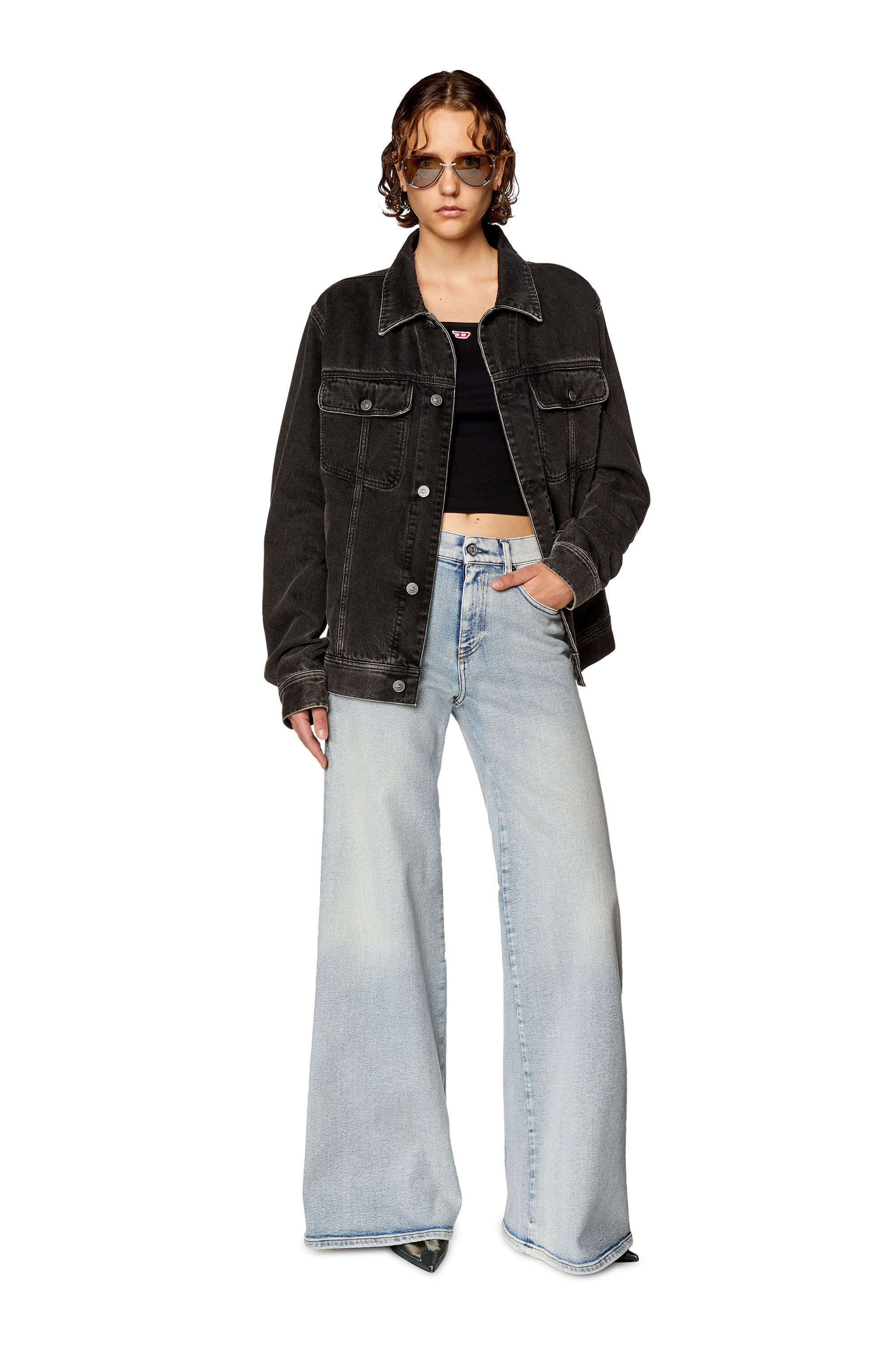 1978 D-Akemi Woman: bootcutandflare Light blue Jeans | Diesel