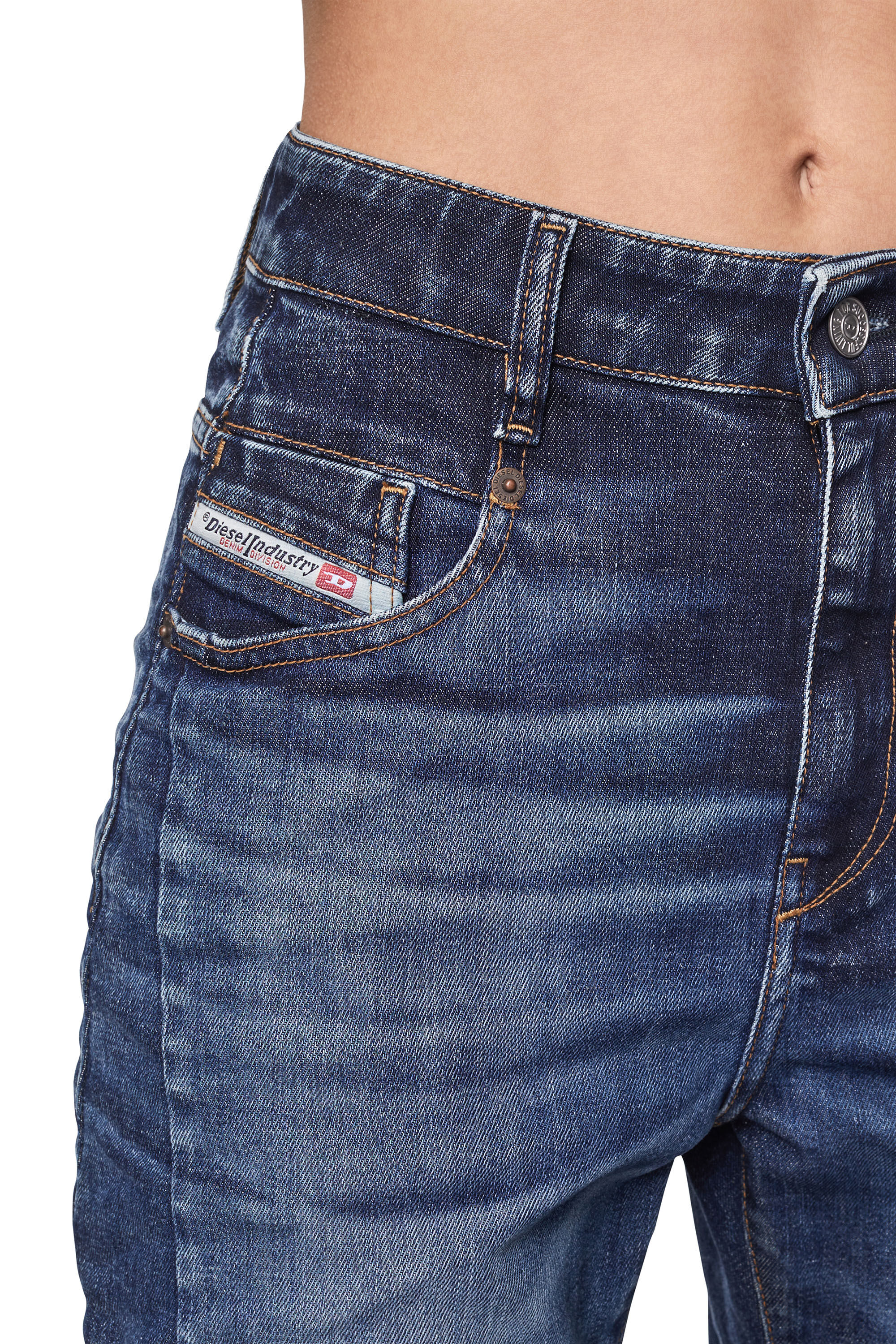 Women Medium blue Boyfriend Slouchy Jeans: Fayza 09C63 | Diesel