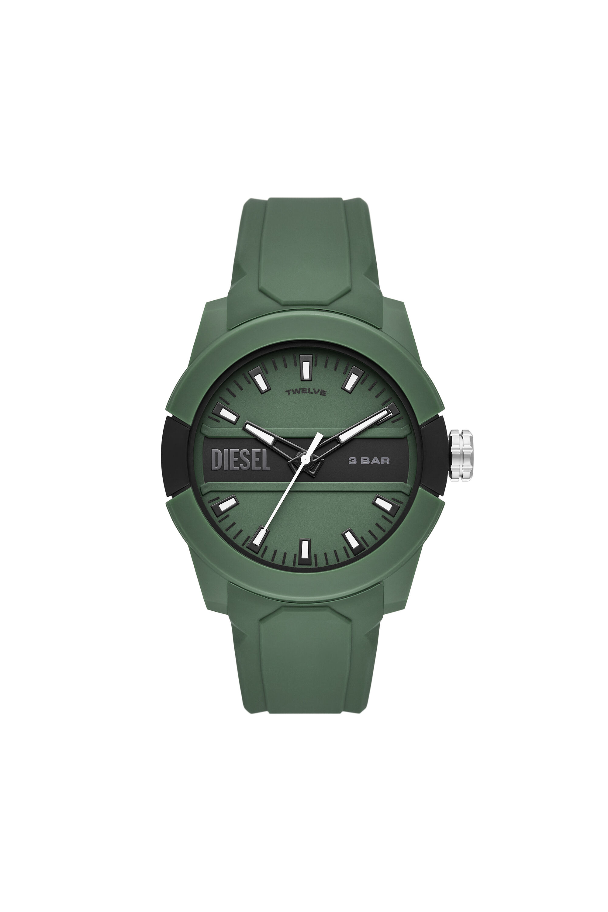 グランドホールセール up Double DZ1983: three-hand Diesel | watch silicone green 時計