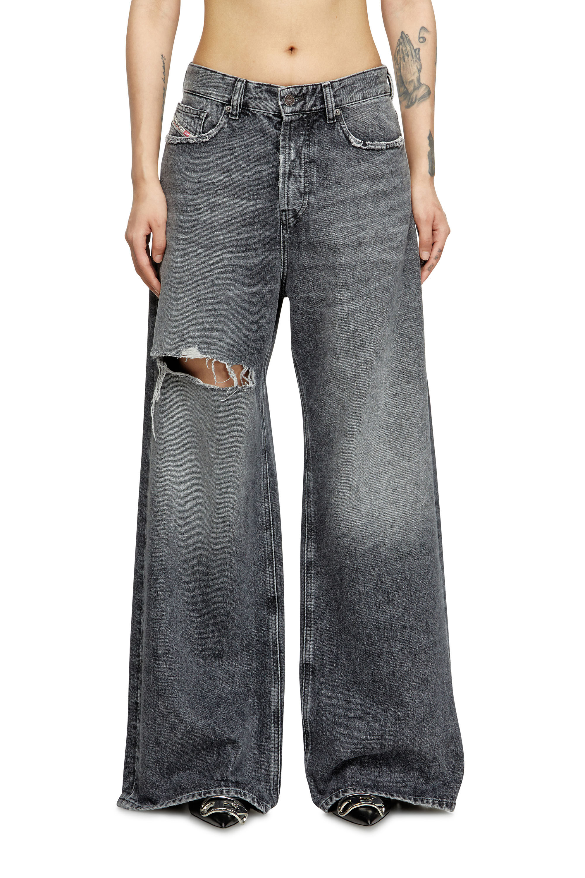 パンツ DIESEL Relaxed Jeans 1996 D-Sire Olhita Women's Puddle oversized Jeans | Light blue | Diesel 1996 D-Sire