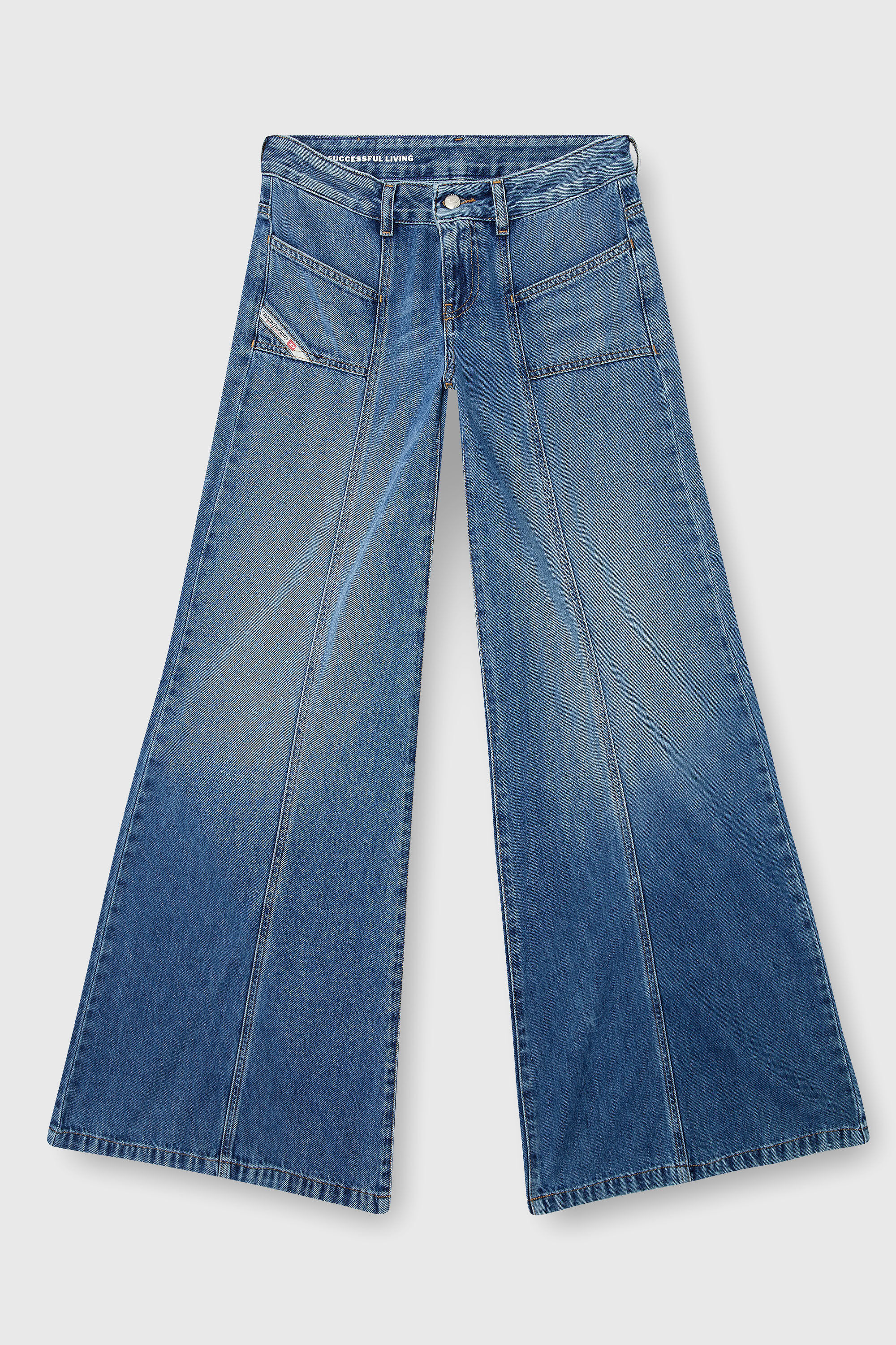 Women's Flare Jeans | Low Waist D-Akii | Medium blue | Diesel TR