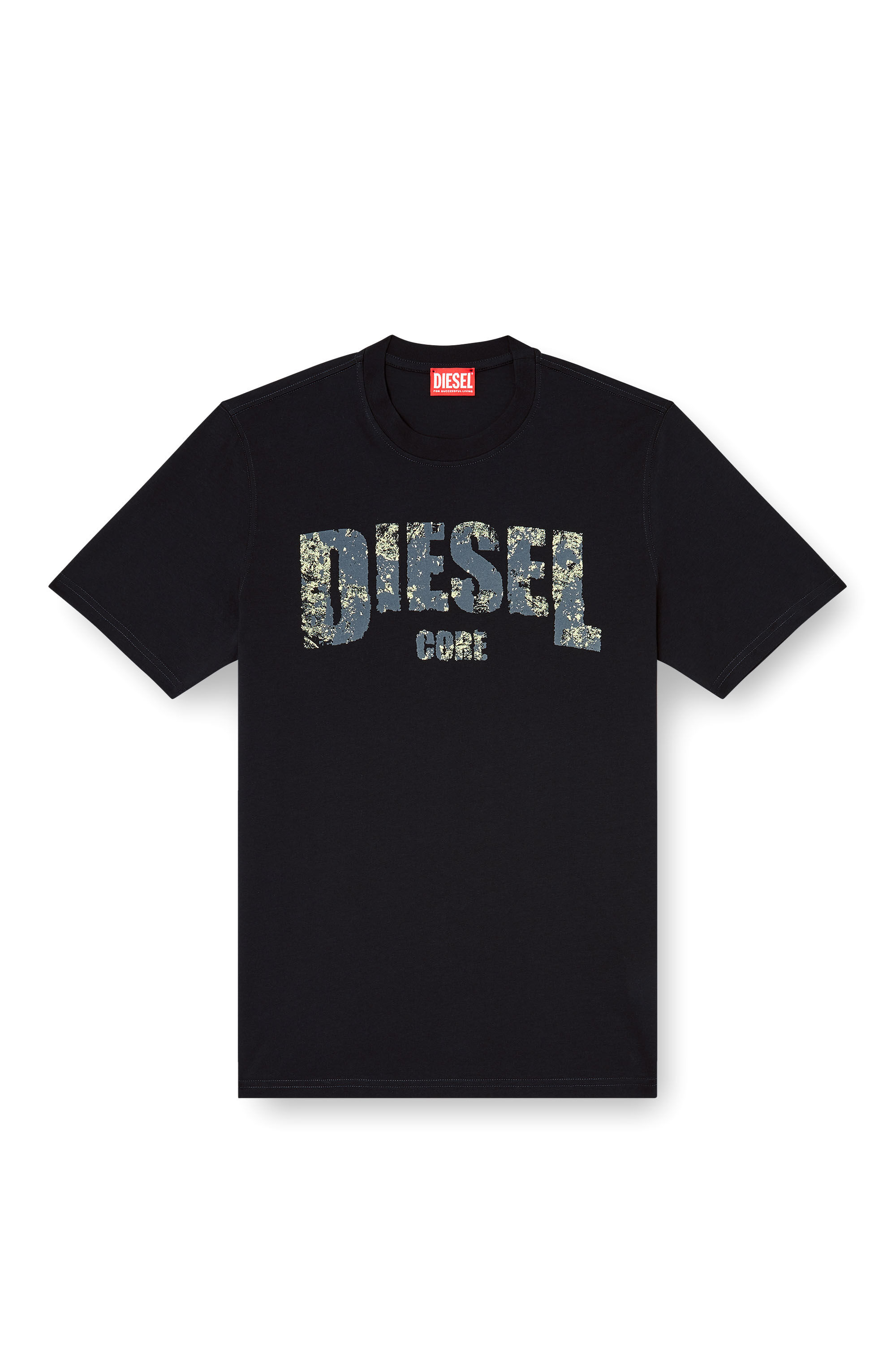 Men's T-shirt with Diesel Core print | Black | Diesel
