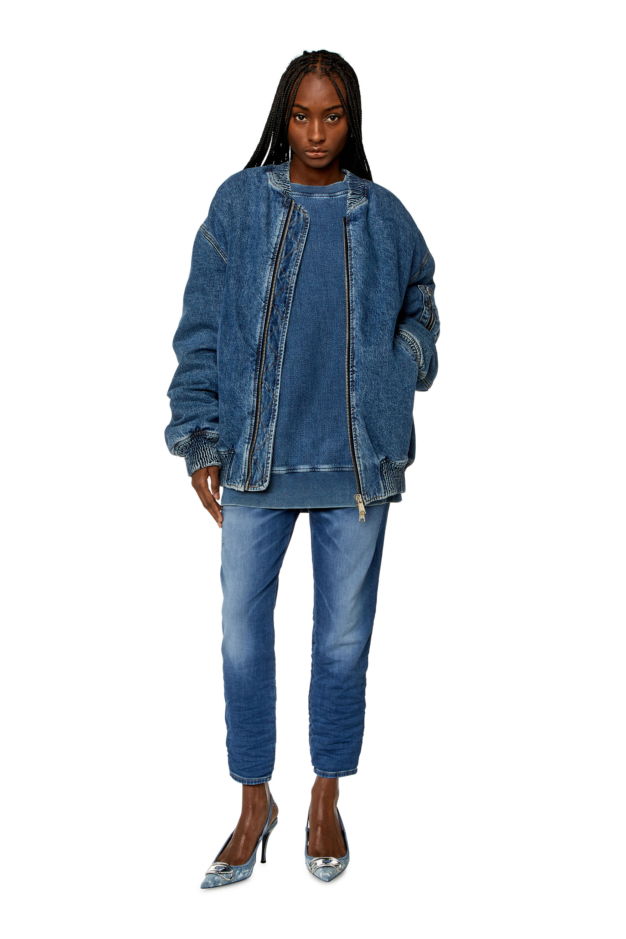 Women's Boyfriend Jeans | Medium blue | Diesel 2041 D-Fayza Joggjeans®