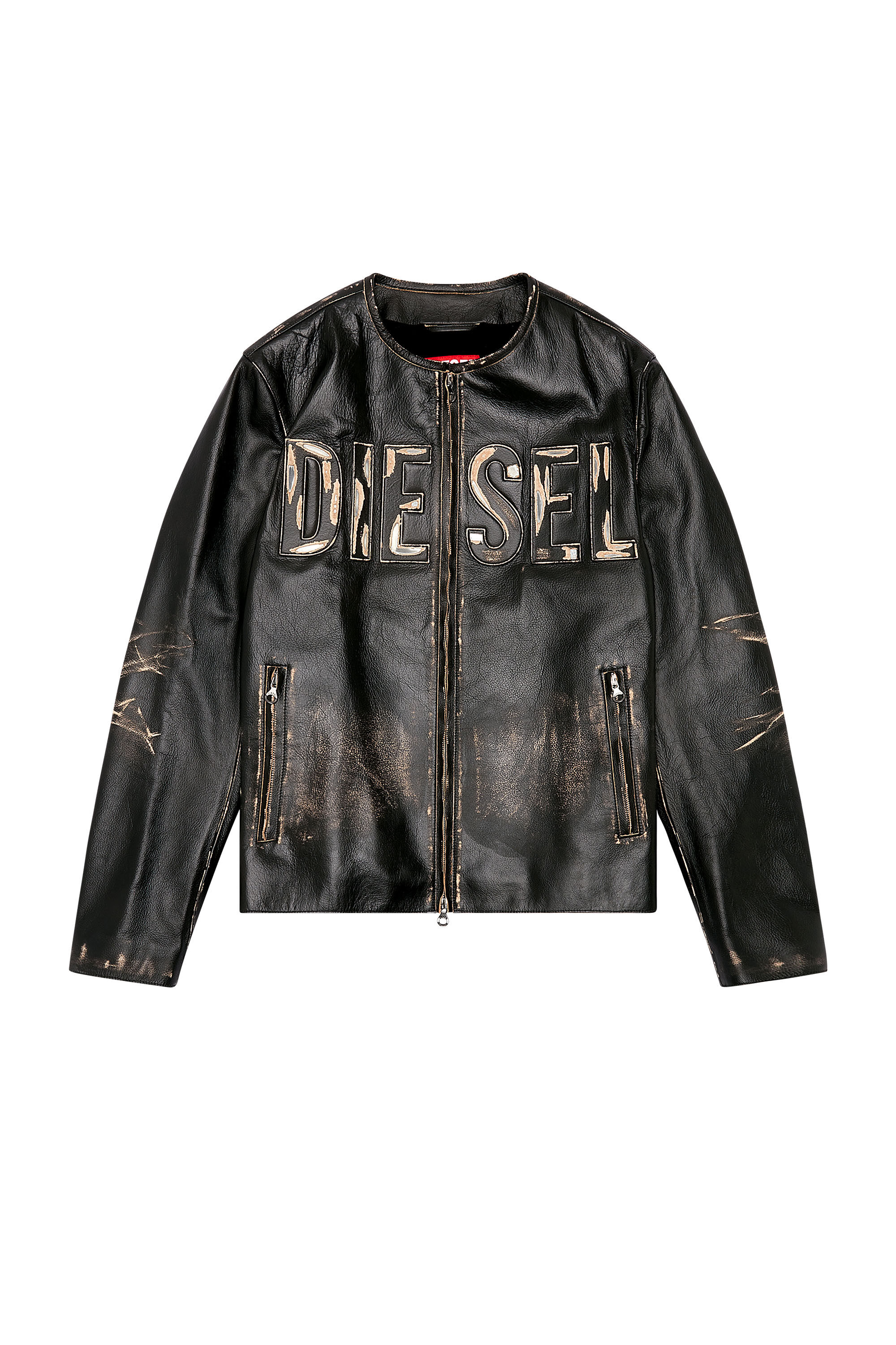 Winter jacket with best sale metal logo