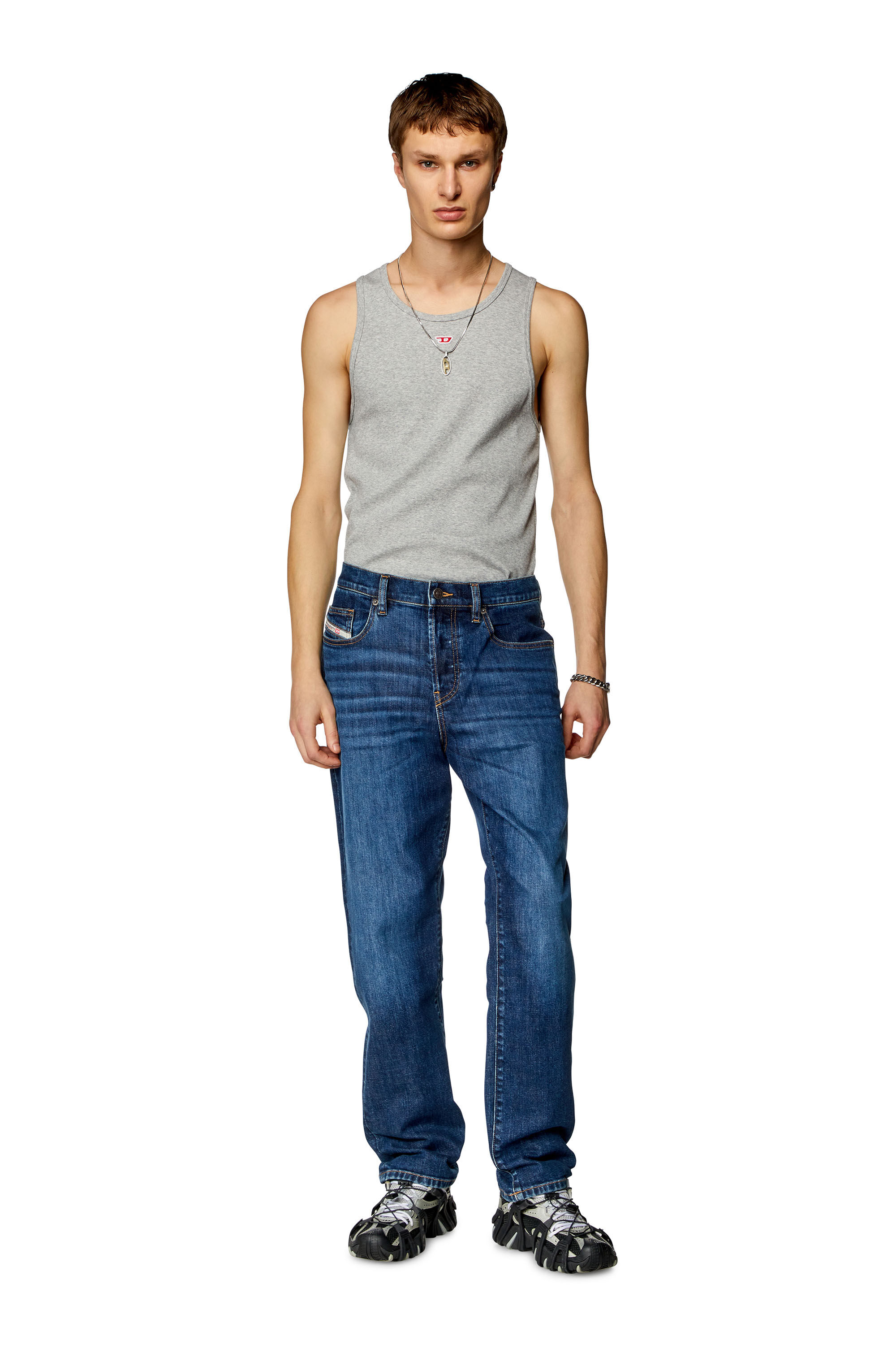 Men's Straight Skater Jeans | Dark blue | Diesel 2020 D-Viker